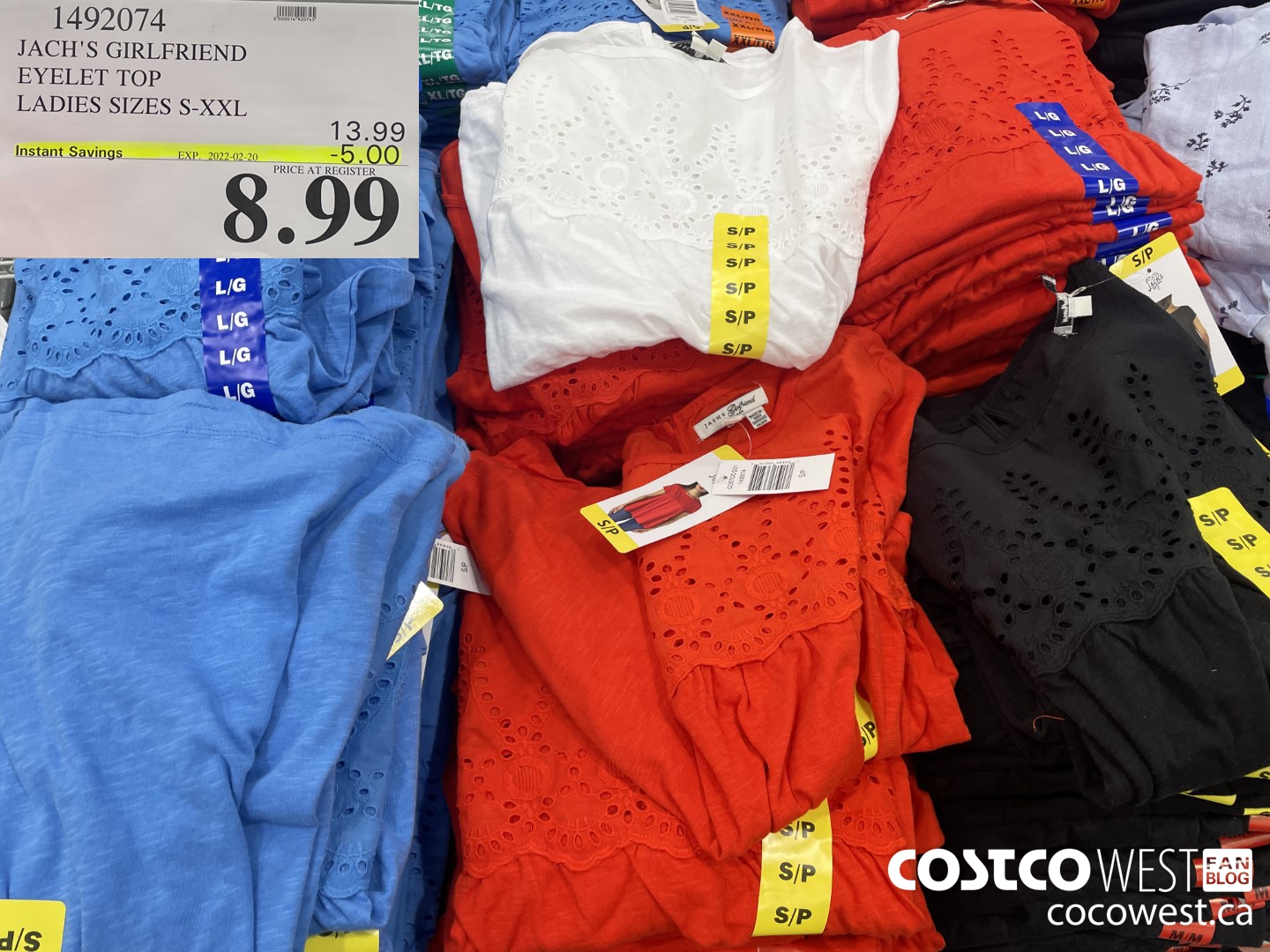 1492074 JACH'S GIRLFRIEND EYELET TOP LADIES SIZES S-XXL ($5.00 INSTANT SAVINGS EXPIRES ON 2022-02-20) $8.99