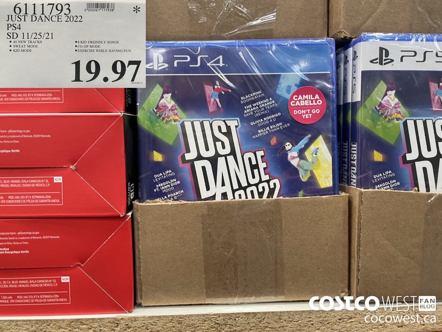 6111793 JUST DANCE 2022 PS4 SD 11/25/21  $19.97