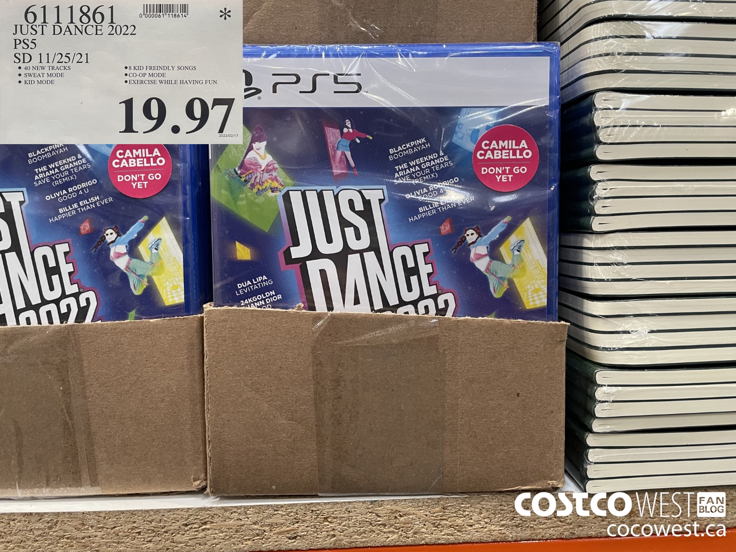 6111861 JUST DANCE 2022 PS5 SD 11/25/21  $19.97