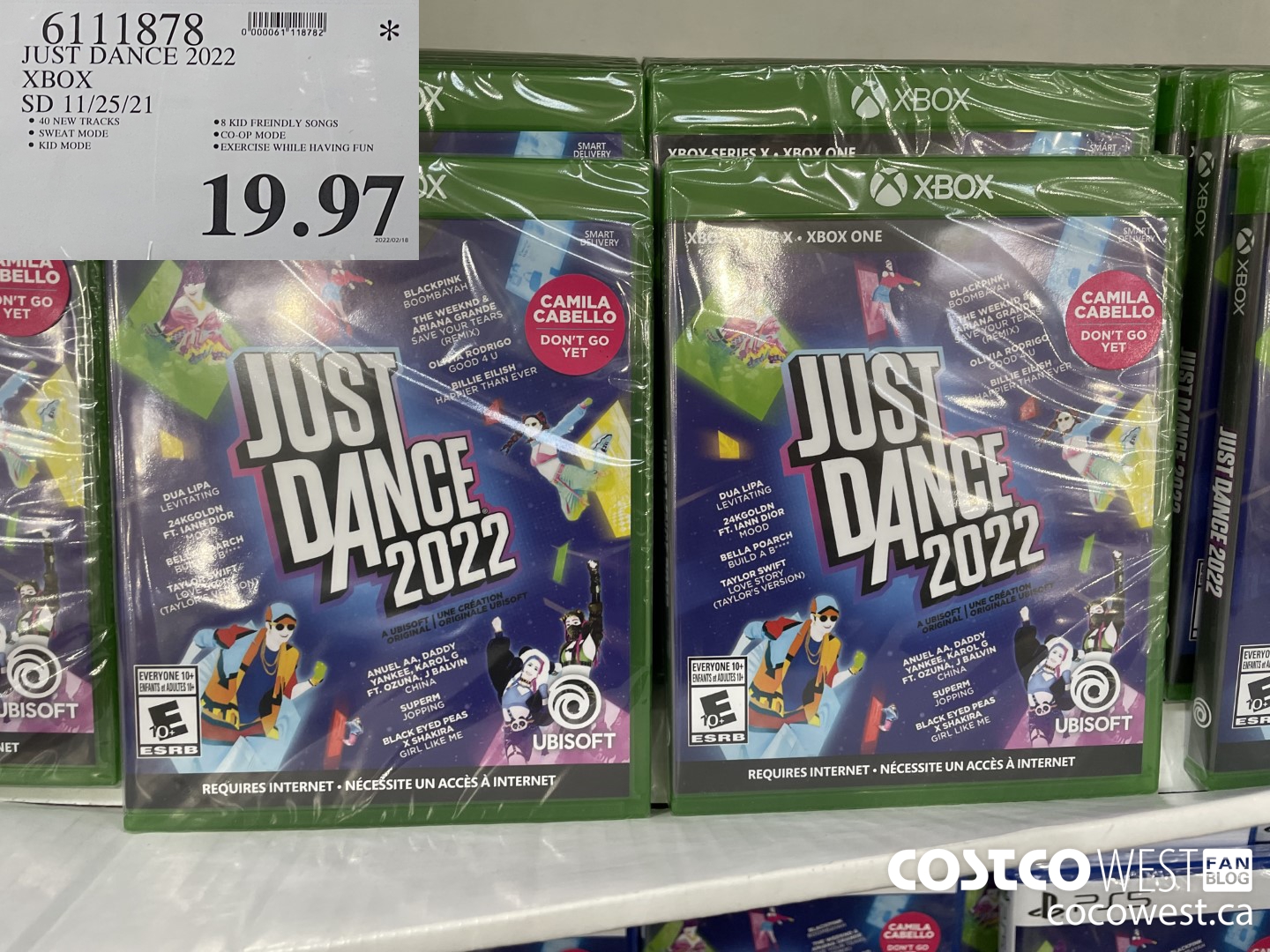 6111878 JUST DANCE 2022 XBOX SD 11/25/21 $19.97