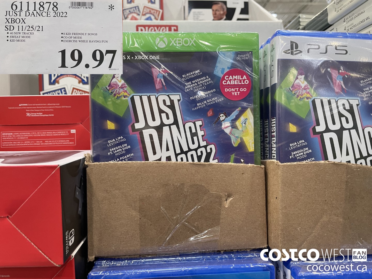 6111878 JUST DANCE 2022 XBOX SD 11/25/21  $19.97