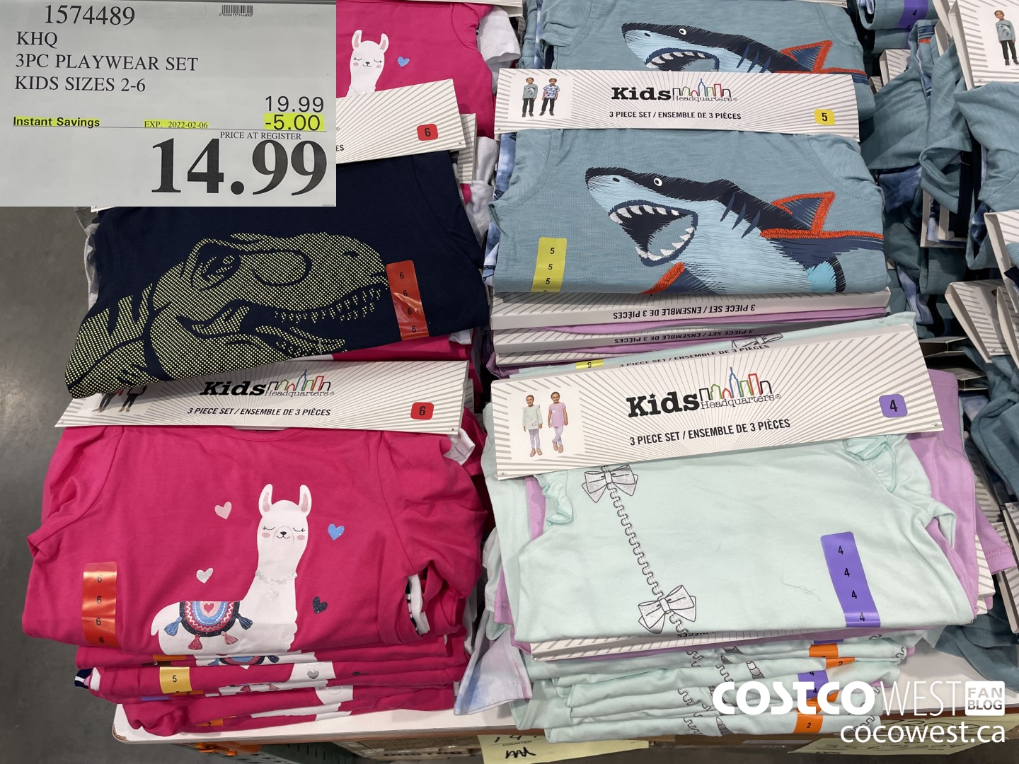 1574489 KHQ 3PC PLAYWEAR SET KIDS SIZES 2-6  ($5.00 INSTANT SAVINGS EXPIRES ON 2022-02-06) $14.99