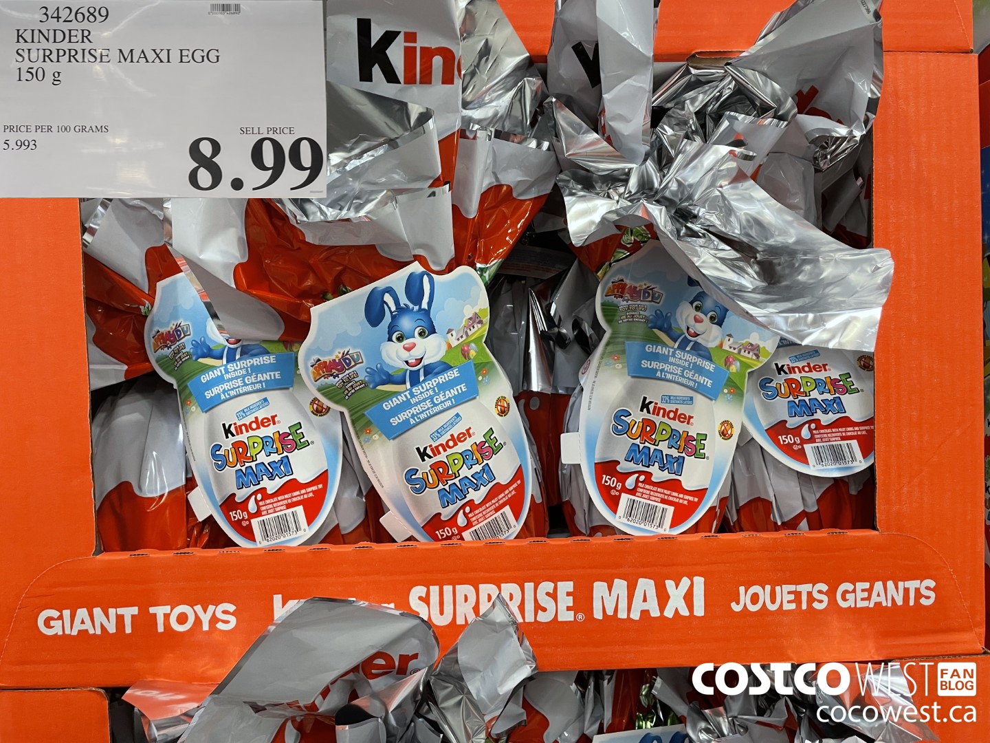 KINDER SURPRISE Milk Chocolate Egg with Toy, Maxi Classic Egg, Christmas  Chocolate, Ideal Stocking Stuffer, 150 grams : : Grocery & Gourmet  Food