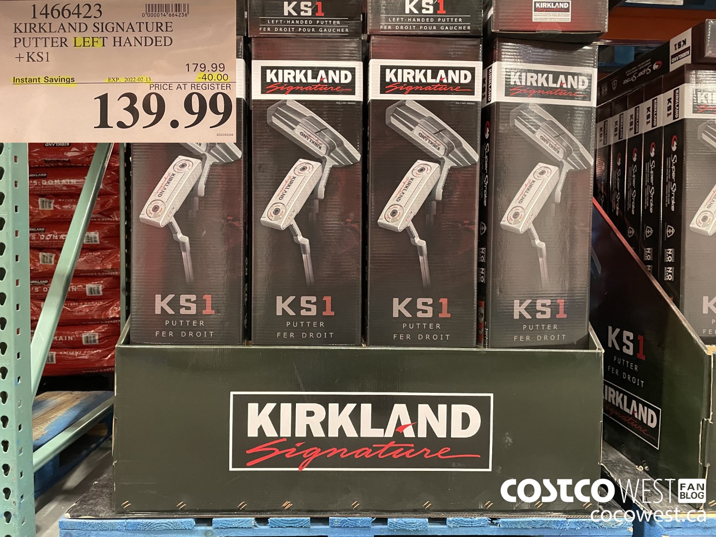 1466423 KIRKLAND SIGNATURE LEFT HAND PUTTER +KS1 ($40.00 INSTANT SAVINGS EXPIRES ON 2022-02-13) $139.99