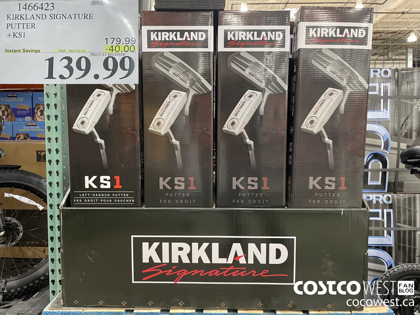 1466423 KIRKLAND SIGNATURE LEFT HAND PUTTER +KS1 ($40.00 INSTANT SAVINGS EXPIRES ON 2022-02-13) $139.99