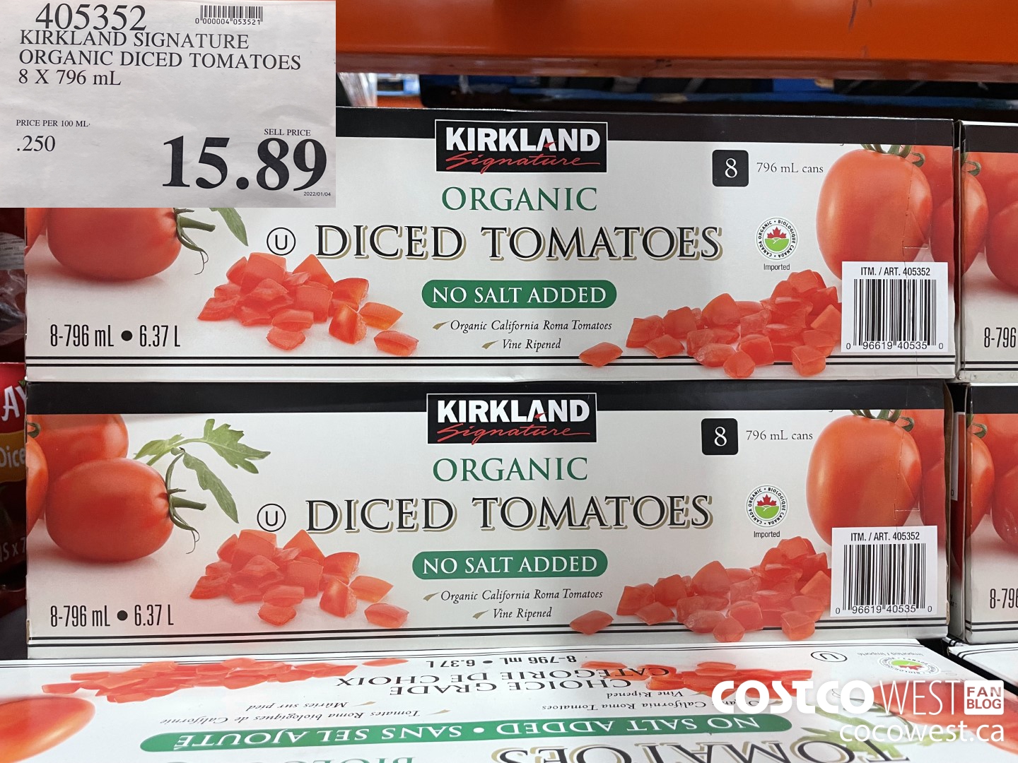 Kirkland Signature Organic Marinara Sauce, 3 x 860 mL