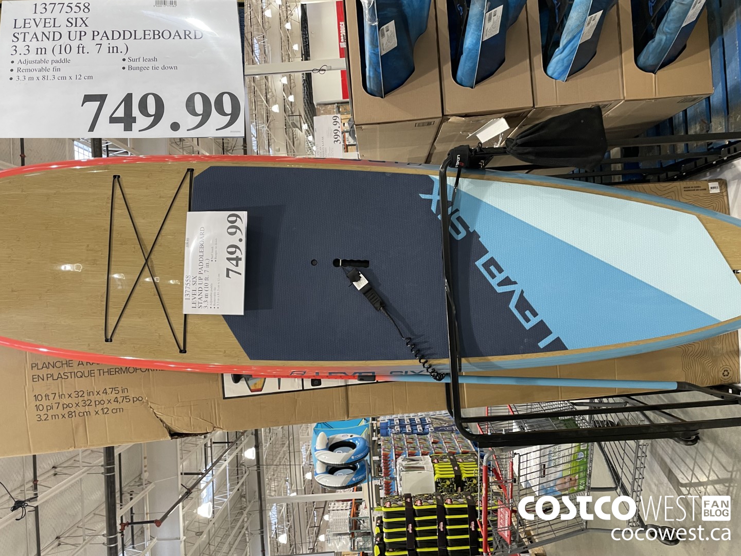 1377558 LEVEL SIX STAND UP PADDLEBOARD 3.3 m (10 ft. 7 in.)  $749.99