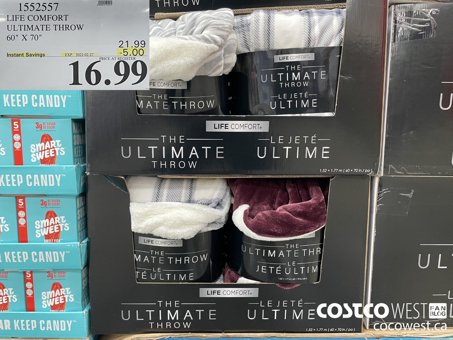 1552557 LIFE COMFORT ULTIMATE THROW 60