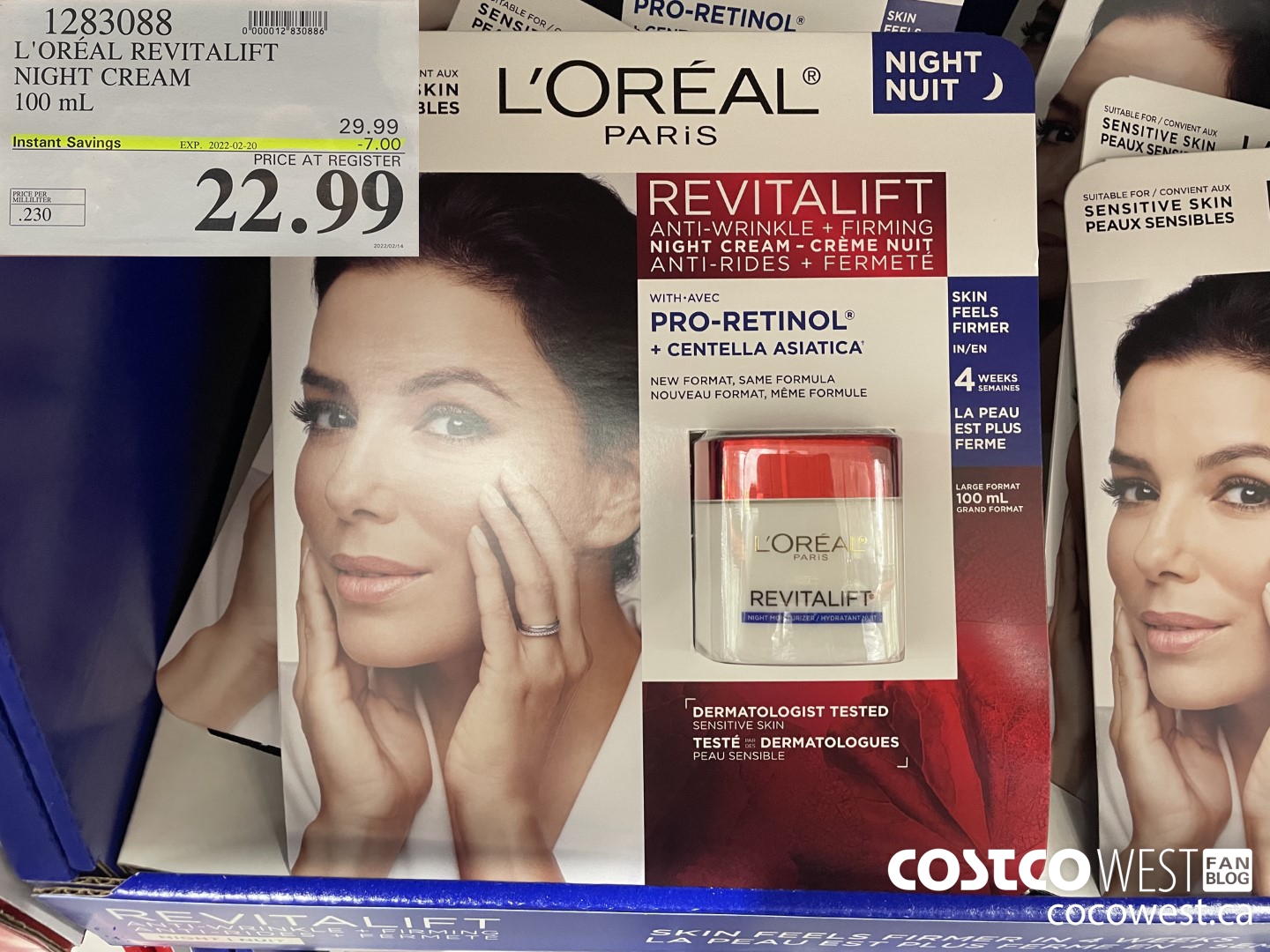 1283088 L'OREAL REVITALIFT NIGHT CREAM 100 mL ($7.00 INSTANT SAVINGS EXPIRES ON 2022-02-20) $22.99