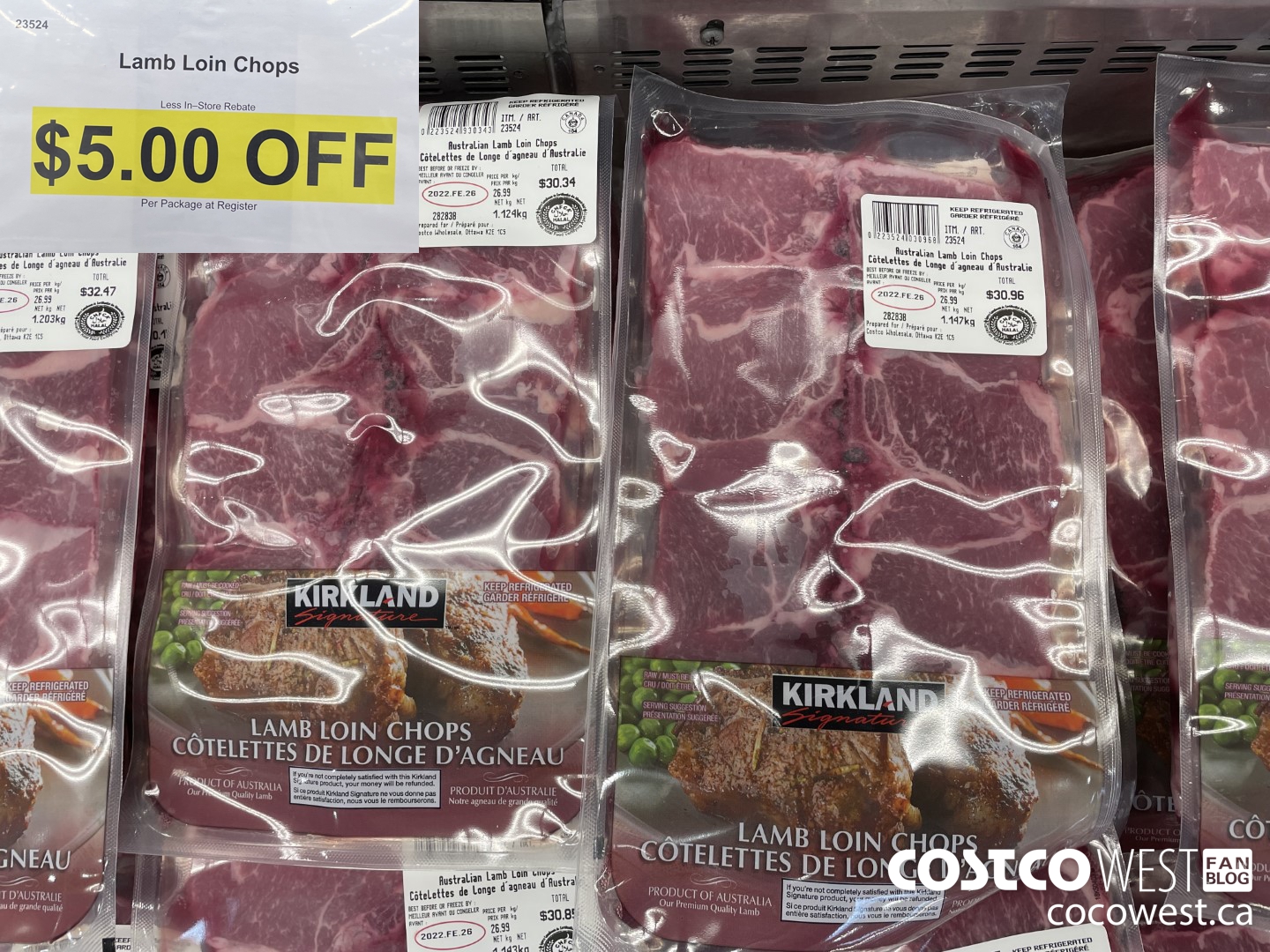 23524 Lamb Loin Chops  ($5.00 INSTANT SAVINGS)