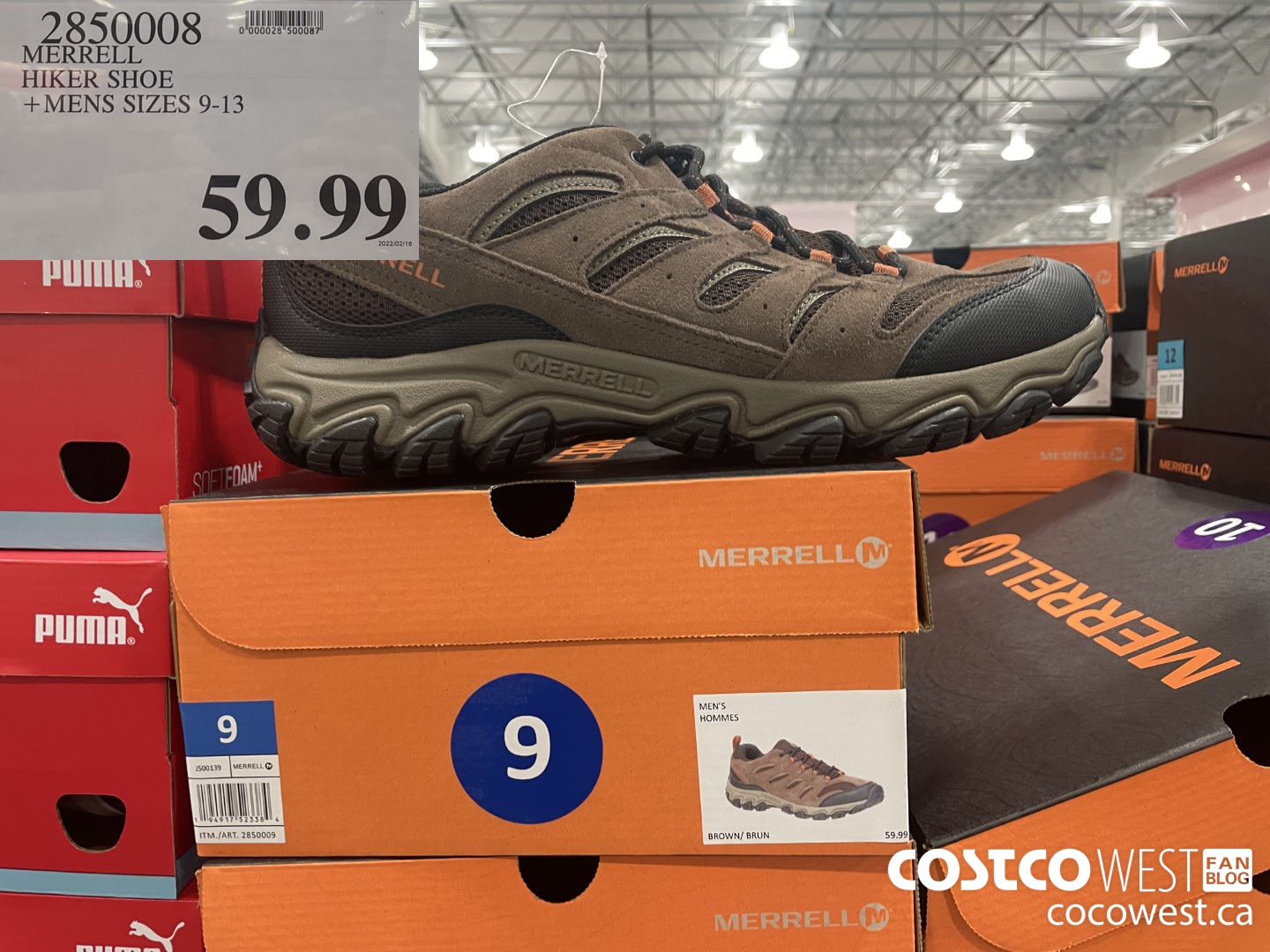 285008 MERELL HIKER SHOE MENS SIZES 9-13 $59.99