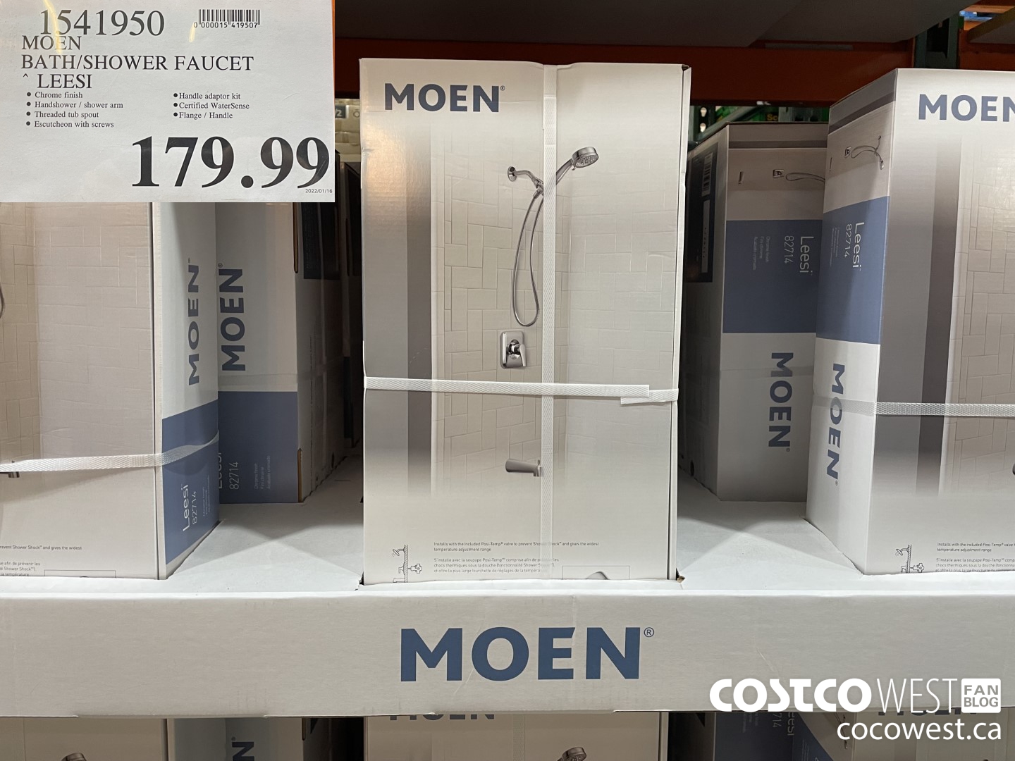 1541950 MOEN BATH/SHOWER FAUCET LEESI $179.99