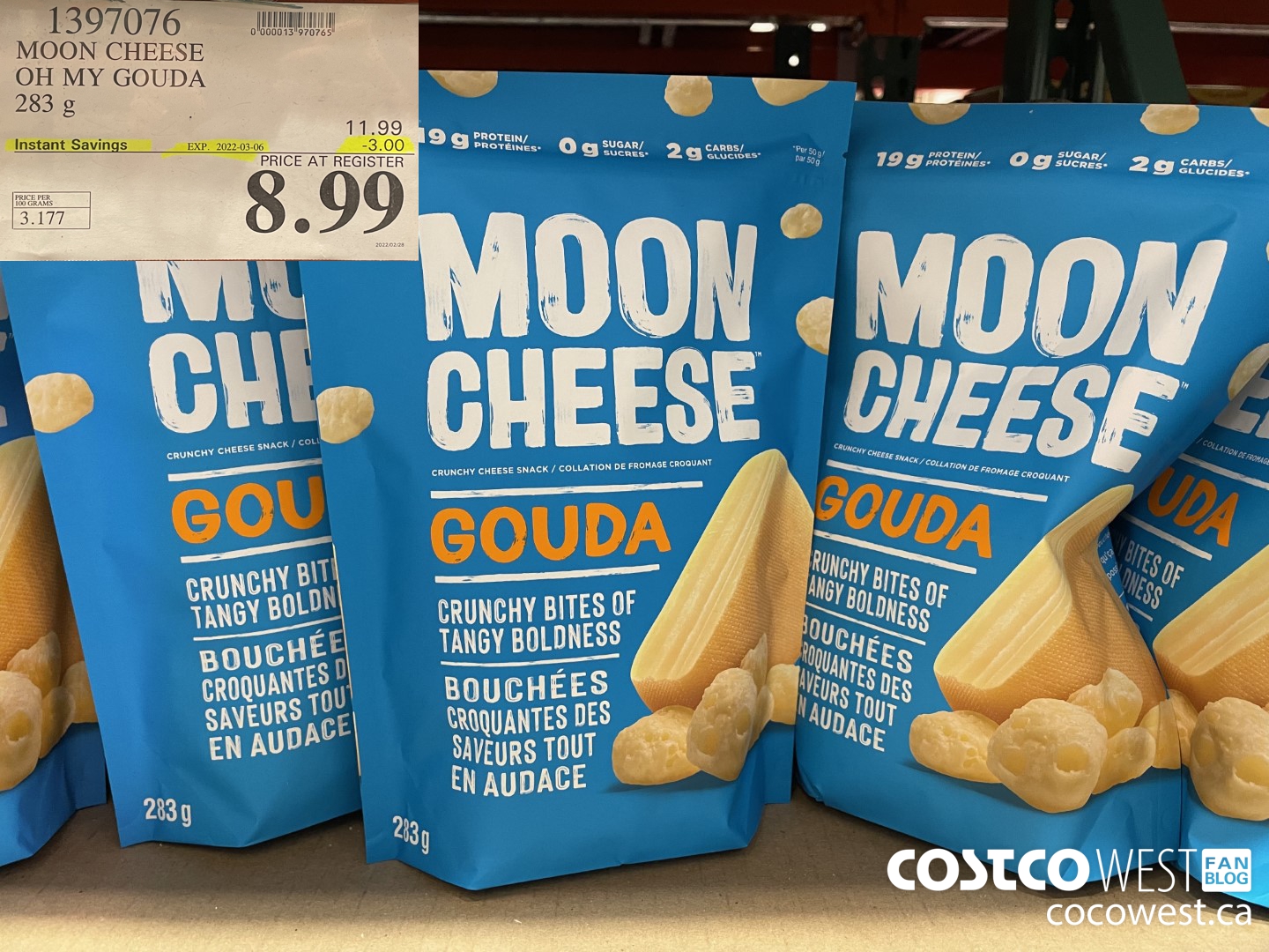 1397076 MOON CHEESE OH MY GOUDA 283 g ($3.00 INSTANT SAVINGS EXPIRES ON 2022-03-06) $8.99