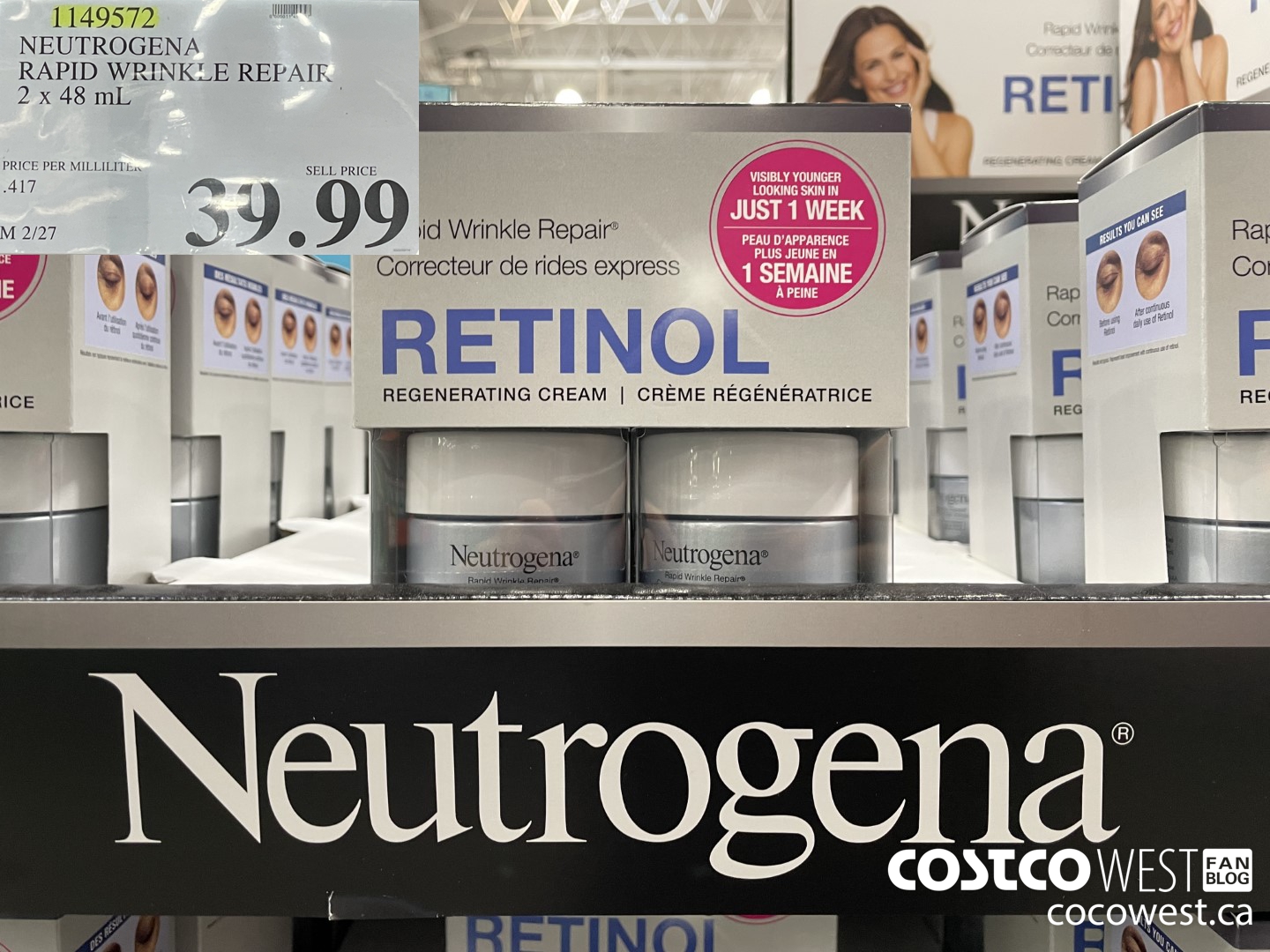 1149572 NEUTROGENA RAPID WRINKLE REPAIR 2 x 48 mL $39.99