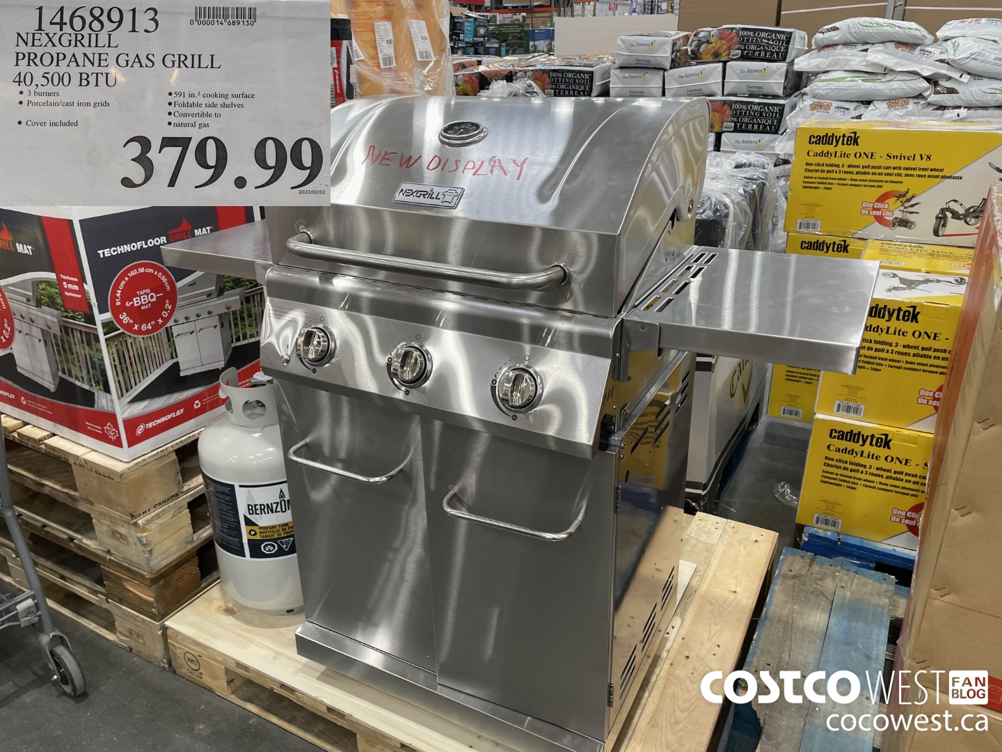 1468913 NEXGRILL PROPANE GAS GRILL 40,500 BTU $379.99