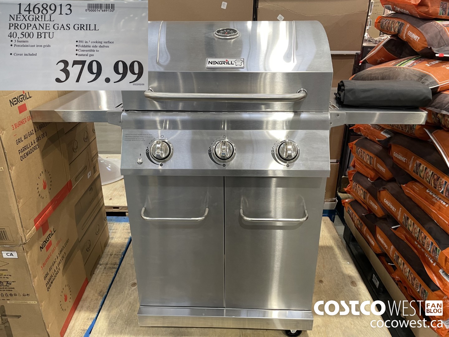 1468913 NEXGRILL PROPANE GAS GRILL 40,500 BTU $379.99