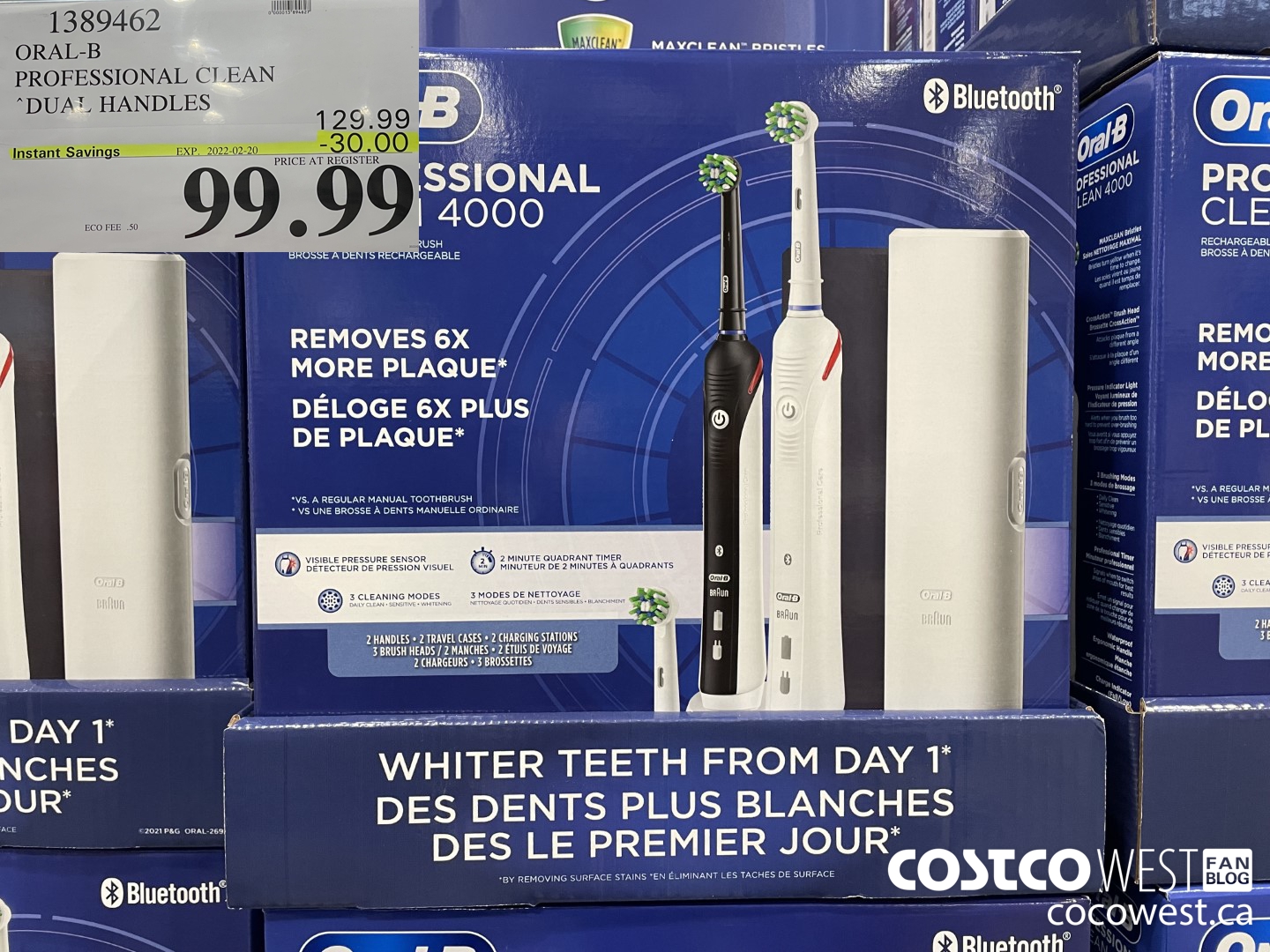 1389462 ORAL-B PROFESSIONAL CILEAN DUAL HANDLES  ($30.00 INSTANT SAVINGS EXPIRES ON 2022-02-20) $99.99