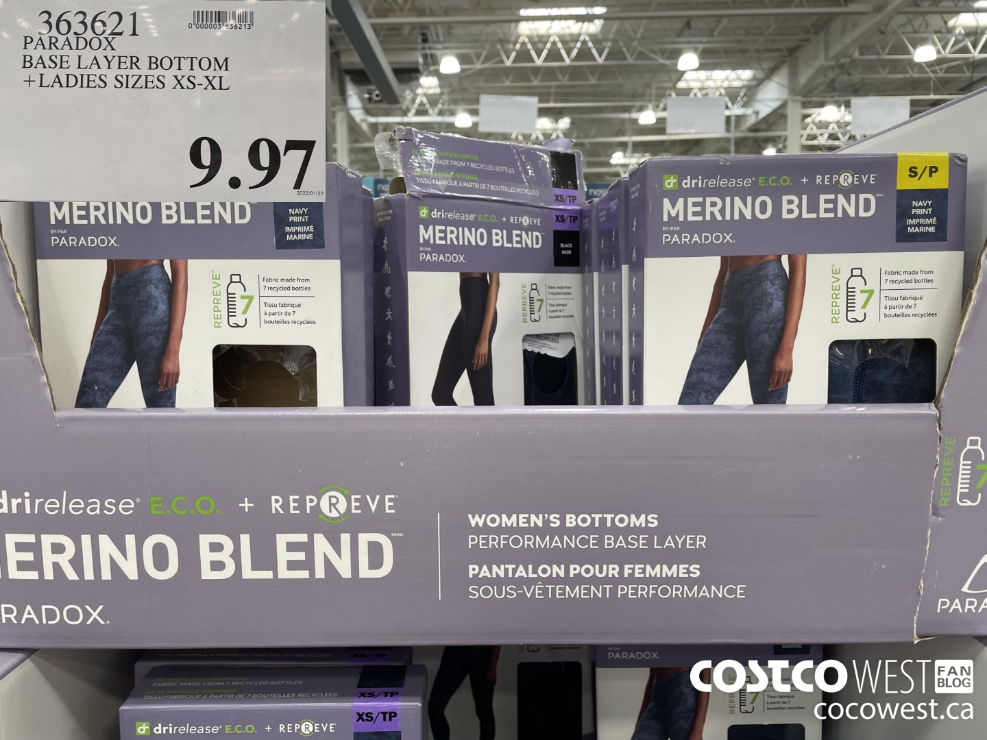 363621 PARADOX BASE LAYER BOTTOM LADIES SIZES XS-XL $9.97