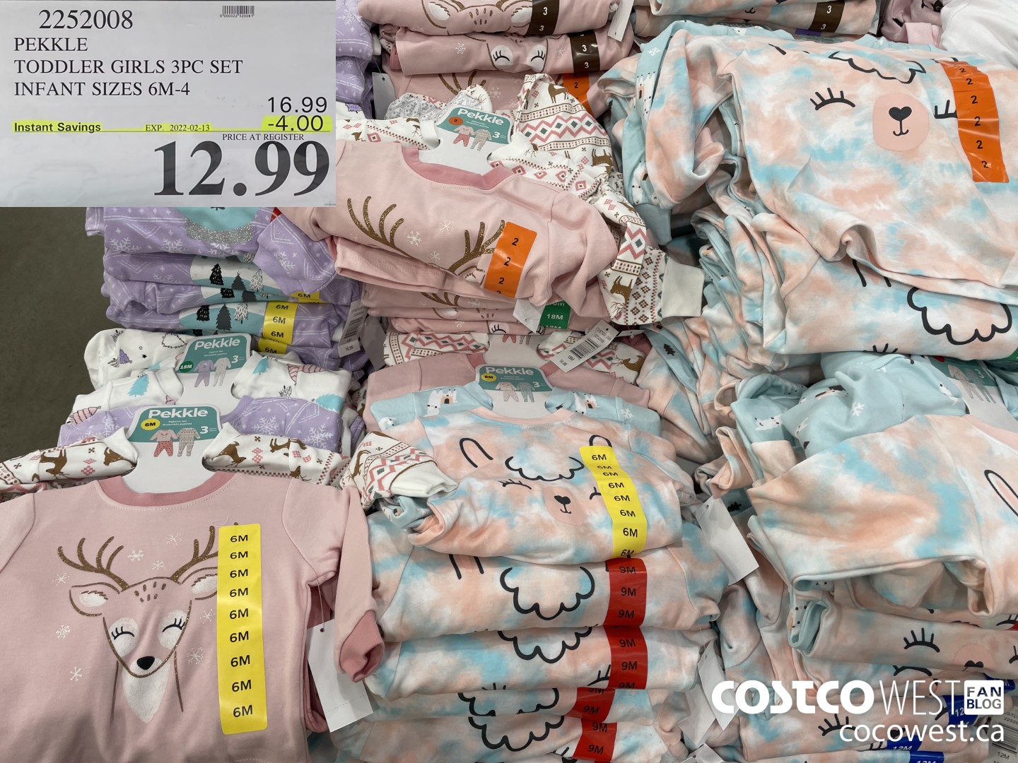 2252008 PEKKLE TODDLER GIRLS 3PC SET INFANT SIZES 6M-4 ($4.00 INSTANT SAVINGS EXPIRES ON 2022-02-13) $12.99