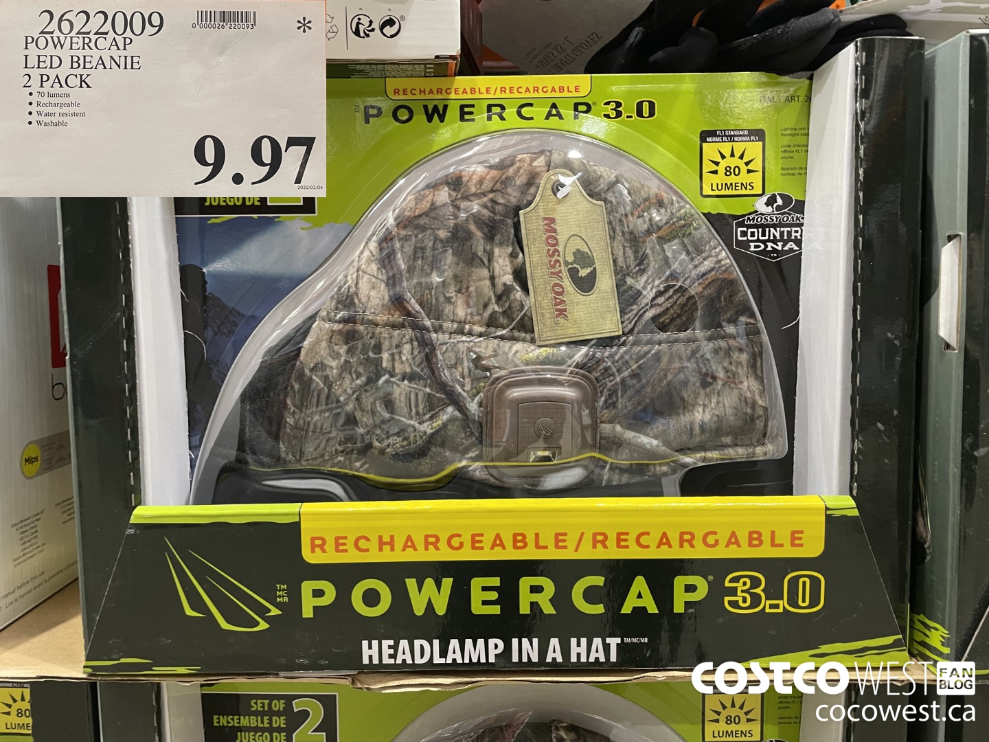 2622009 POWERCAP LED BEANIE 2 PACK $9.97