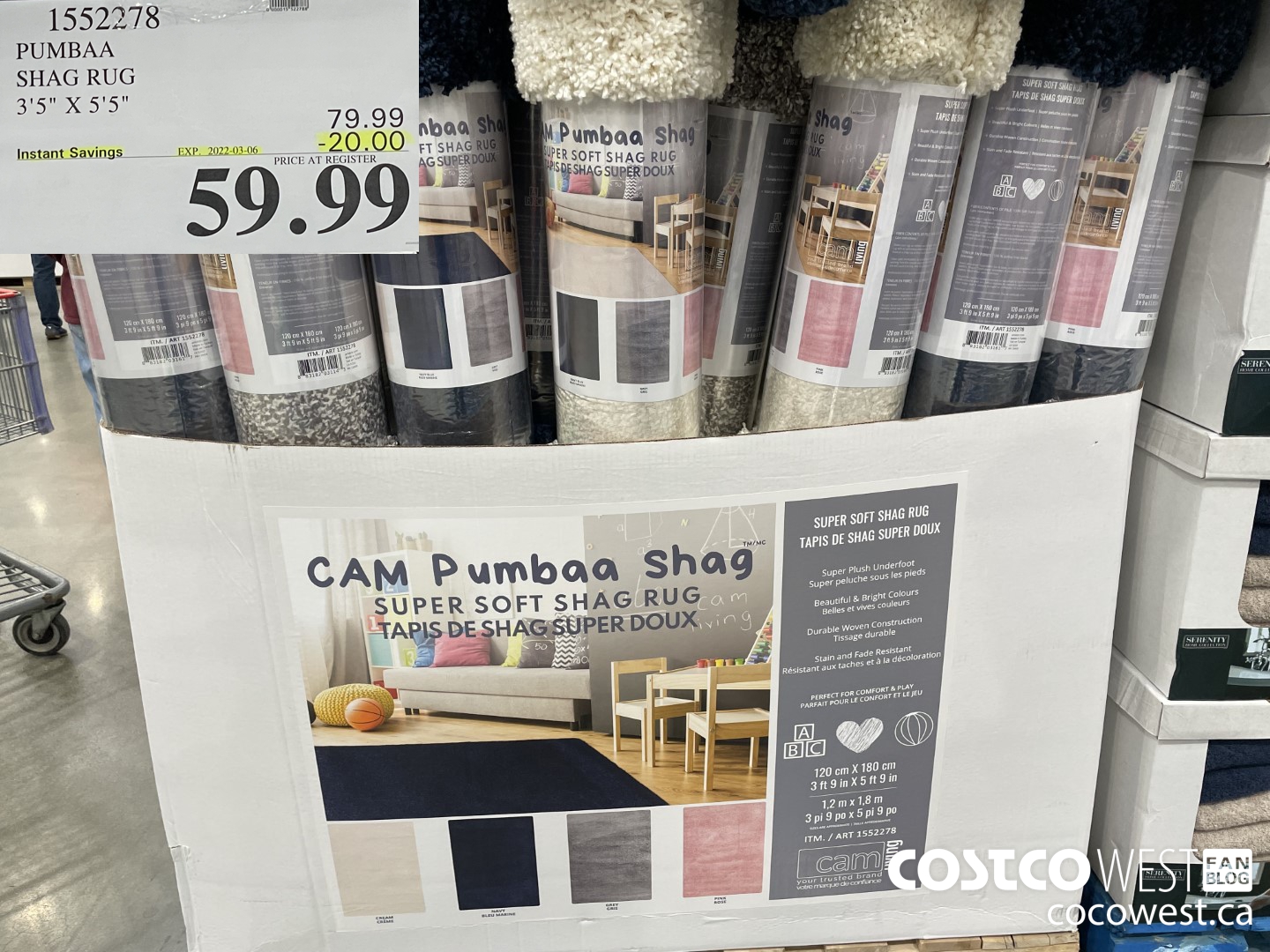 1552278 PUMBAA SHAG RUG 3'5