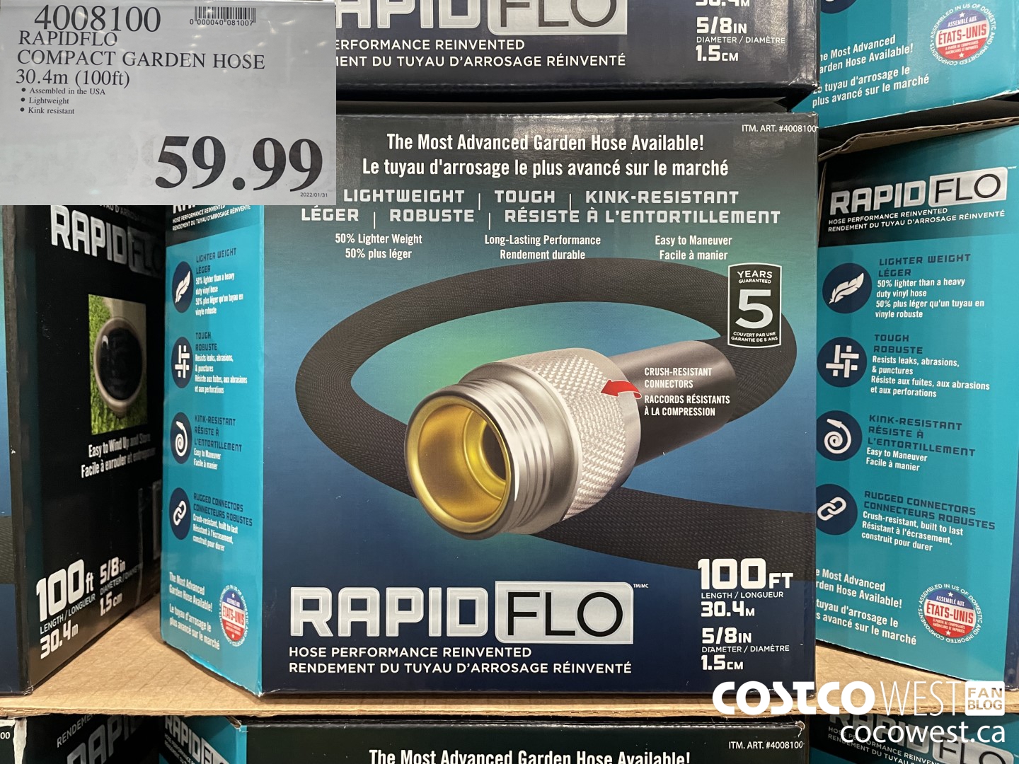 4008100 RAPIDFLO COMPACT GARDEN HOSE 200ft (30.4m) $59.99