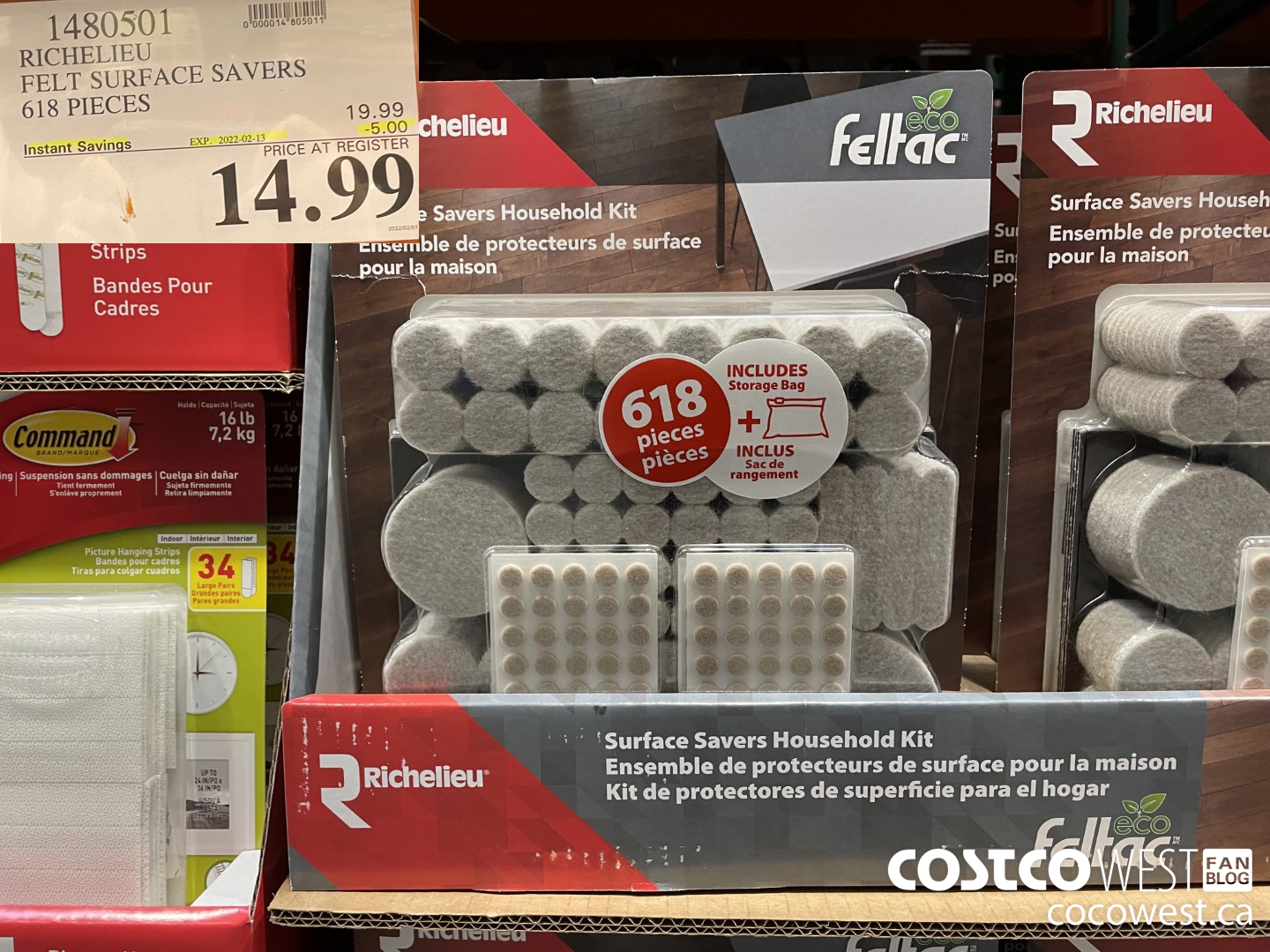 1480501 RICHELIEU FELT SURFACE SAVERS 618 PIECES ($5.00 INSTANT SAVINGS EXPIRES ON 2022-02-13) $14.99