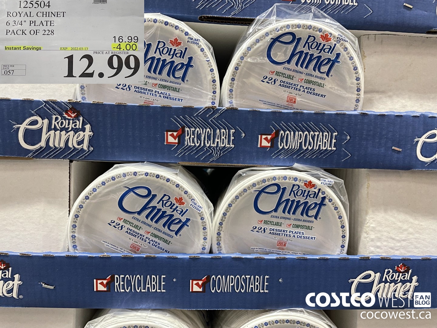 125504 ROYAL CHINET 6 3/4