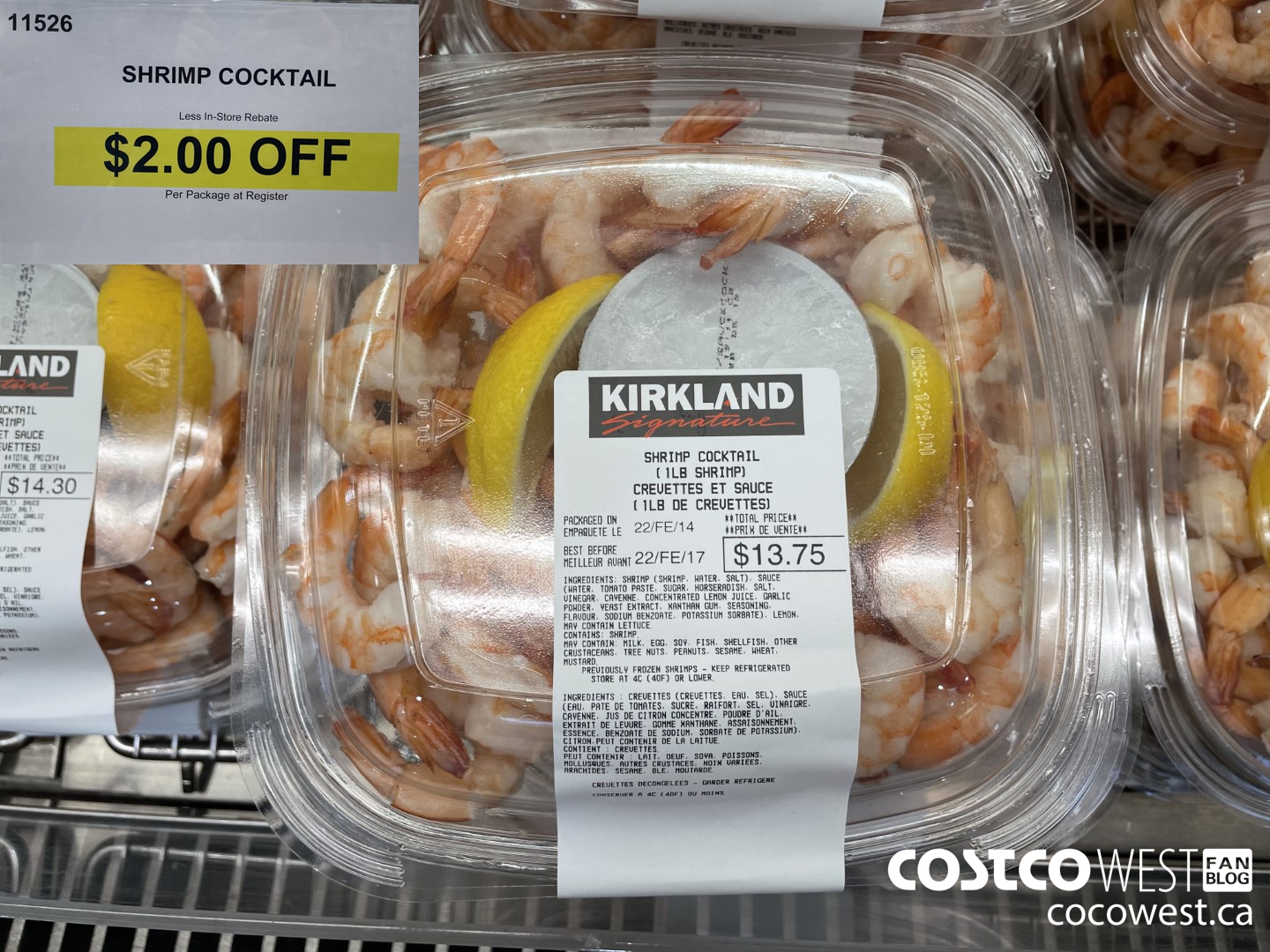 11526 SHRIMP COCKTAIL ($2.00 INSTANT SAVINGS)