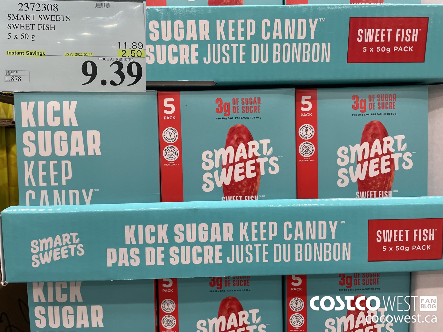 2372308 SMART SWEETS SWEET FISH 5 x 50g ($2.50 INSTANT SAVINGS EXPIRES ON 2022-02-13) $9.39