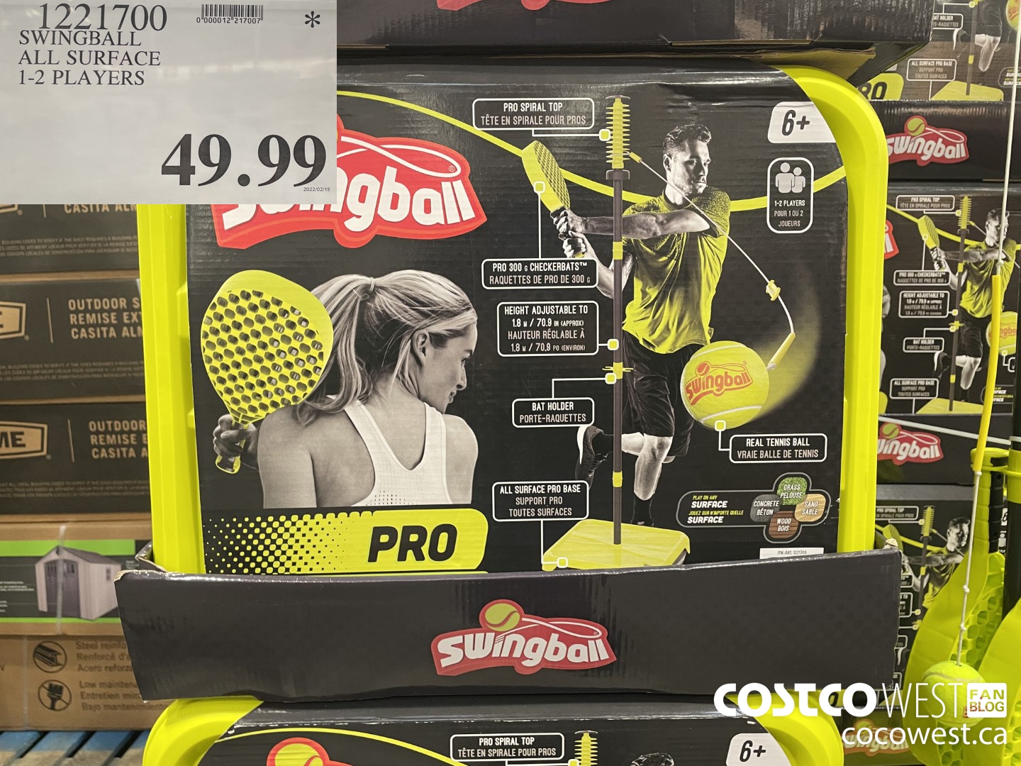 1221700 SWINGBALL ALL SURFACE 1-2 PLAYERS  $49.99