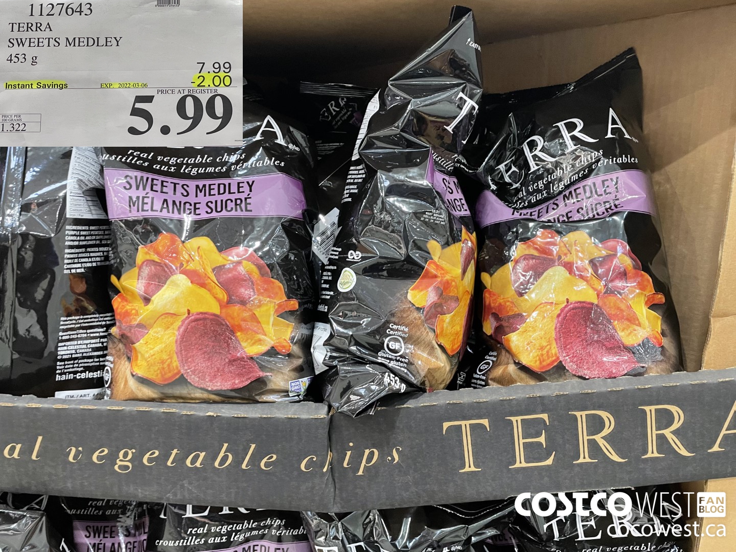 1127643 TERRA SWEETS MEDLEY 453 g ($2.00 INSTANT SAVINGS EXPIRES ON 2022-03-06) $5.99