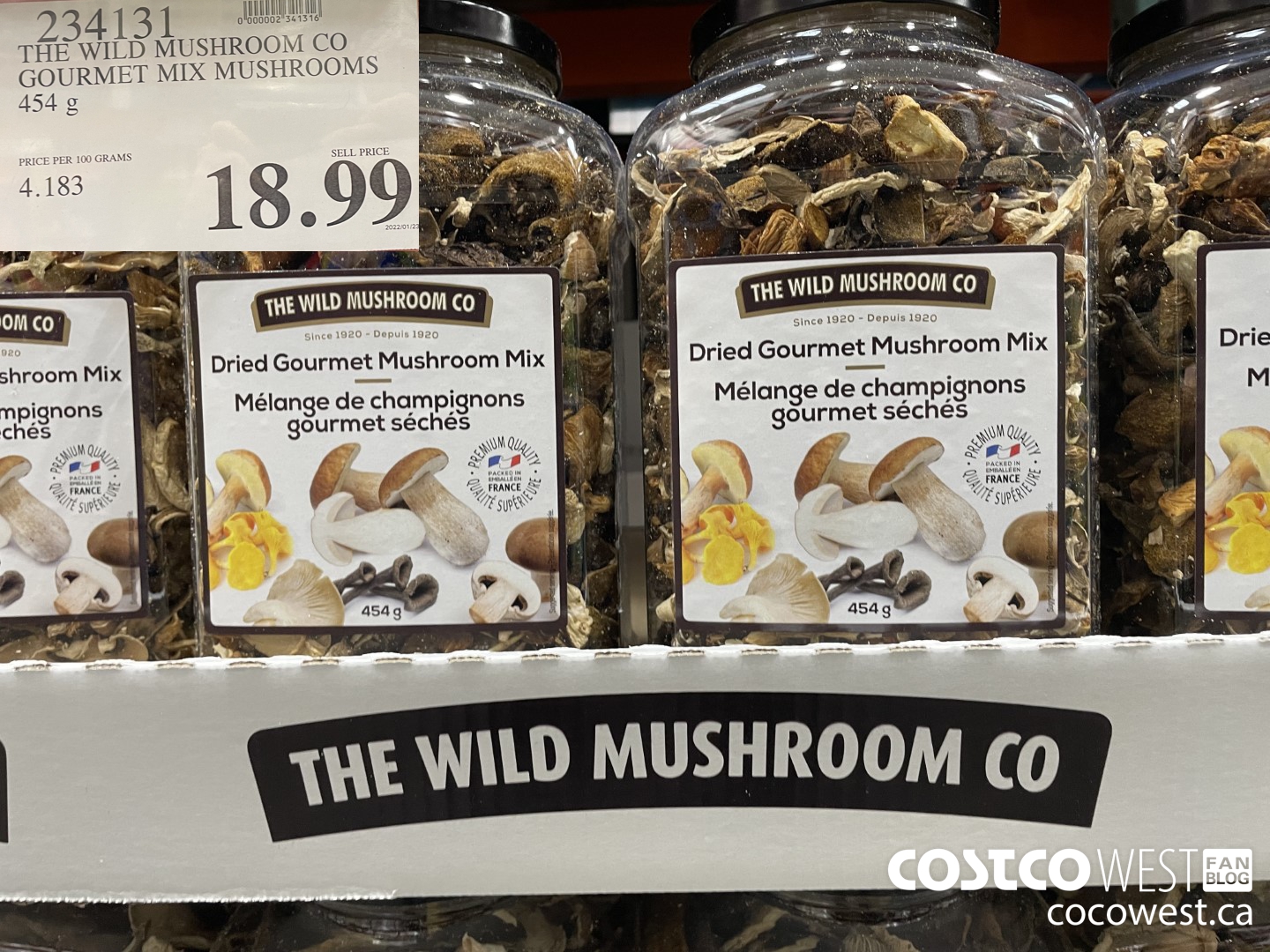 234131 THE WILD MUSHROOM CO GOURMET MIX MUSHROOMS 454 g $18.99