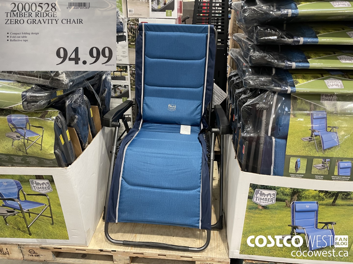 Costco 2022 Winter Seasonal Aisle The Entire Furniture BBQ Garden   TIMBER RIDGE ZERO GRAVITY CHAIR  20220228 82224 