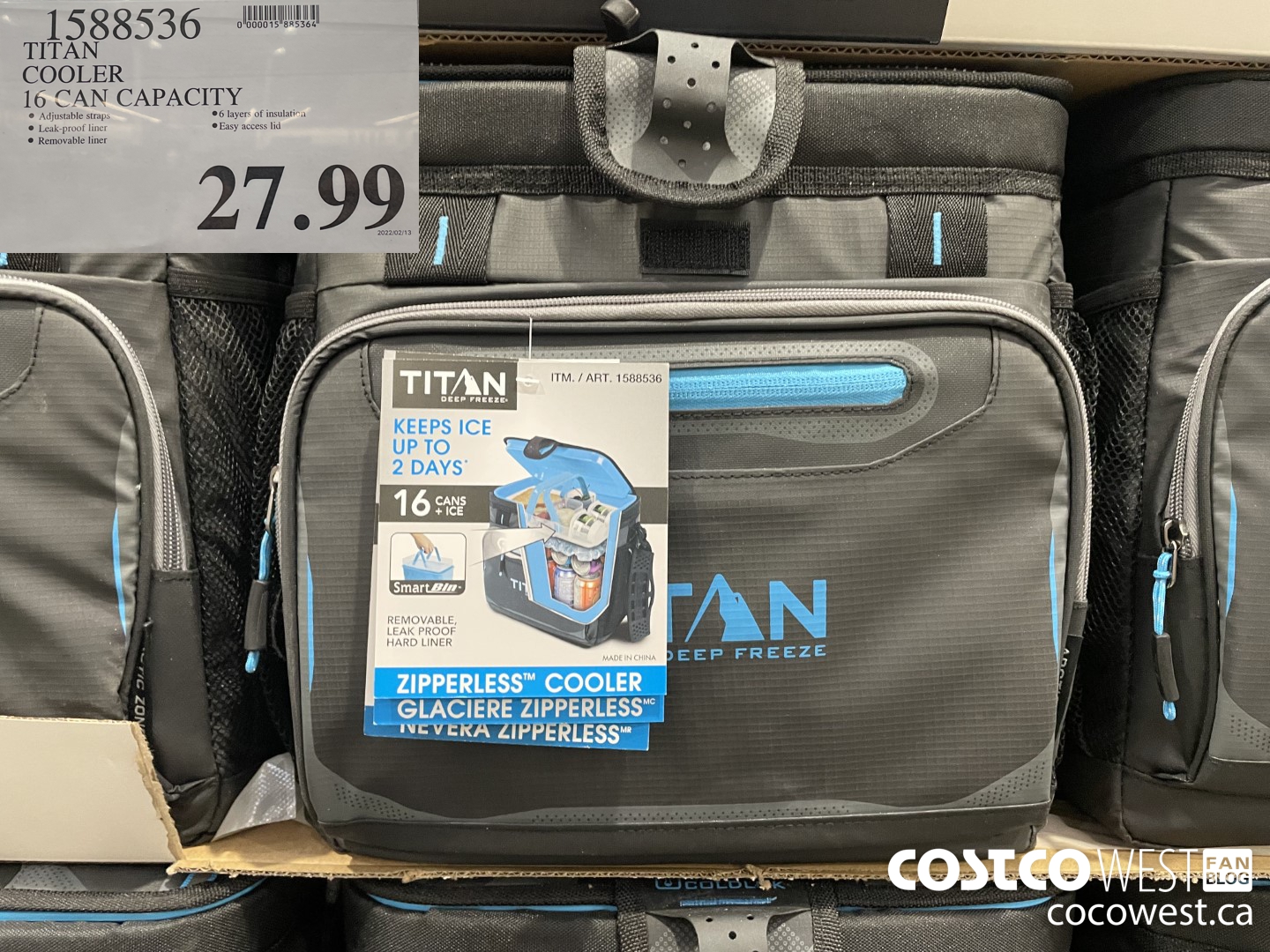 1588536 TITAN COOLER 16 CAN CAPACITY $27.99