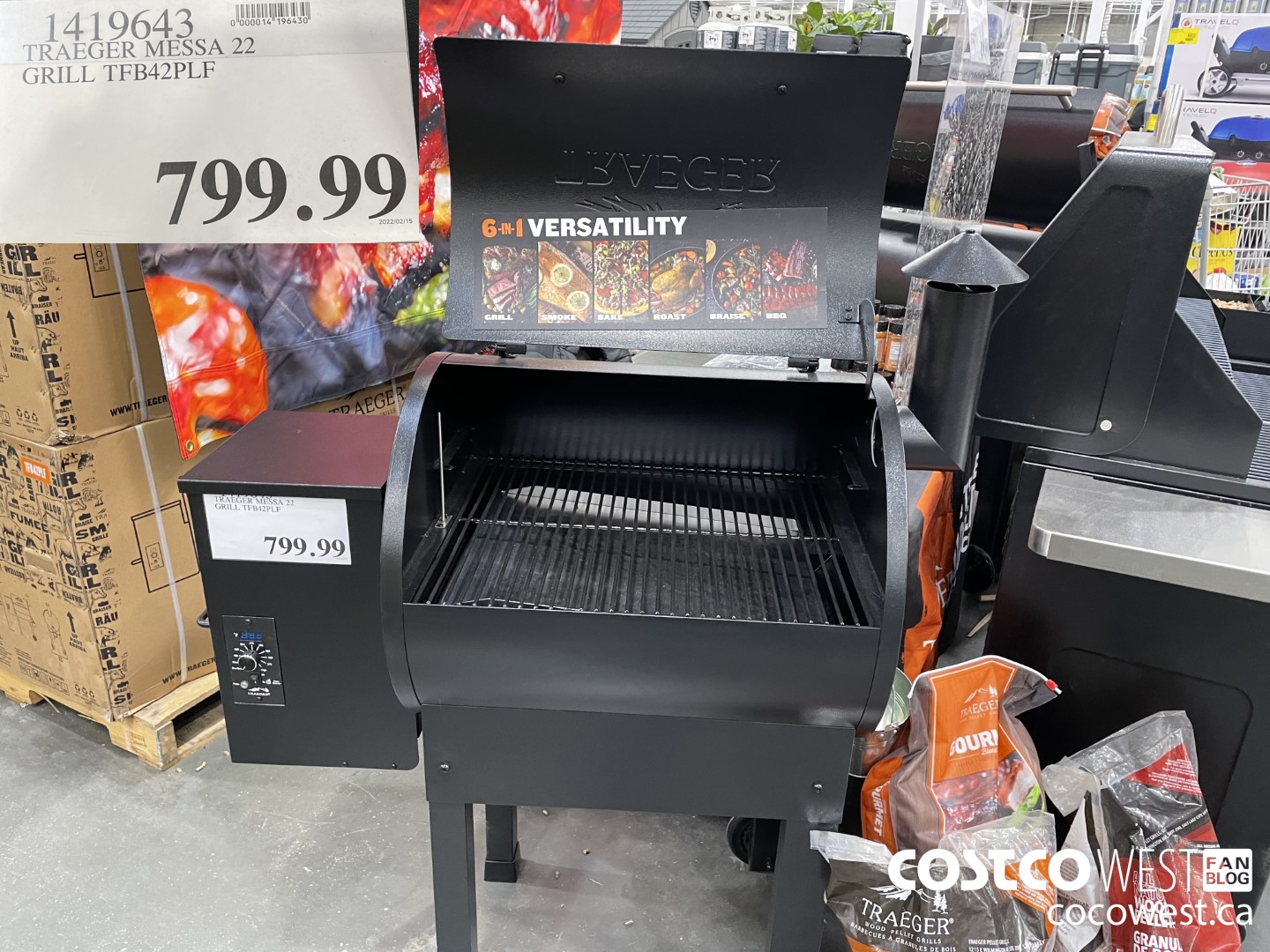 1419643 TRAEGER MESSA 22 GRILL TEB42PLF $799.99