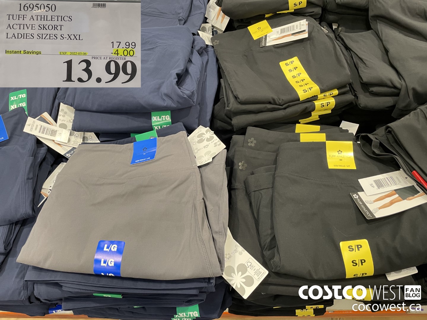 1695050 TUFF ATHLETICS ACTIVE SKORT LADIES SIZES S-XXL  ($4.00 INSTANT SAVINGS EXPIRES ON 2022-03-06) $13.99