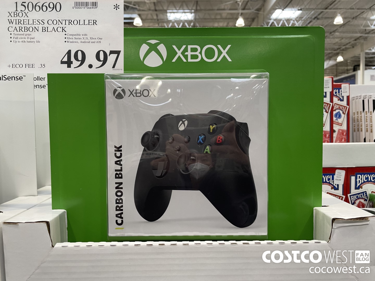 1506690 XBOX WIRELESS CONTROLLER CARBON BLACK  $49.97