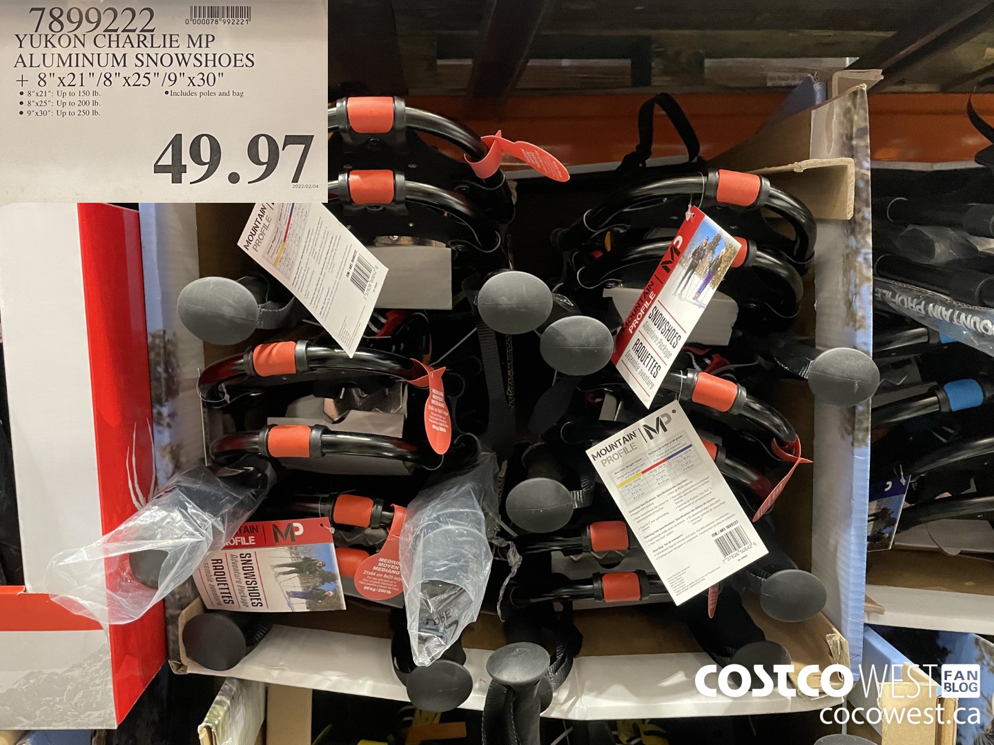 7899222 YUKON CHARLIE MP ALUMINUM SNOWSHOES 8