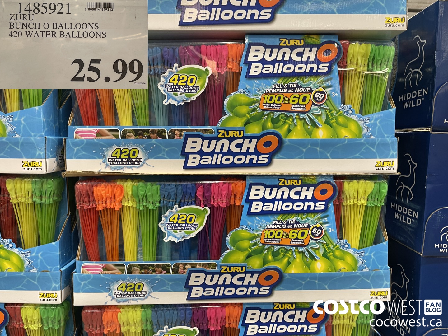 1485921 ZURU BUNCH O BALLOONS 420 WATER BALLOONS $25.99