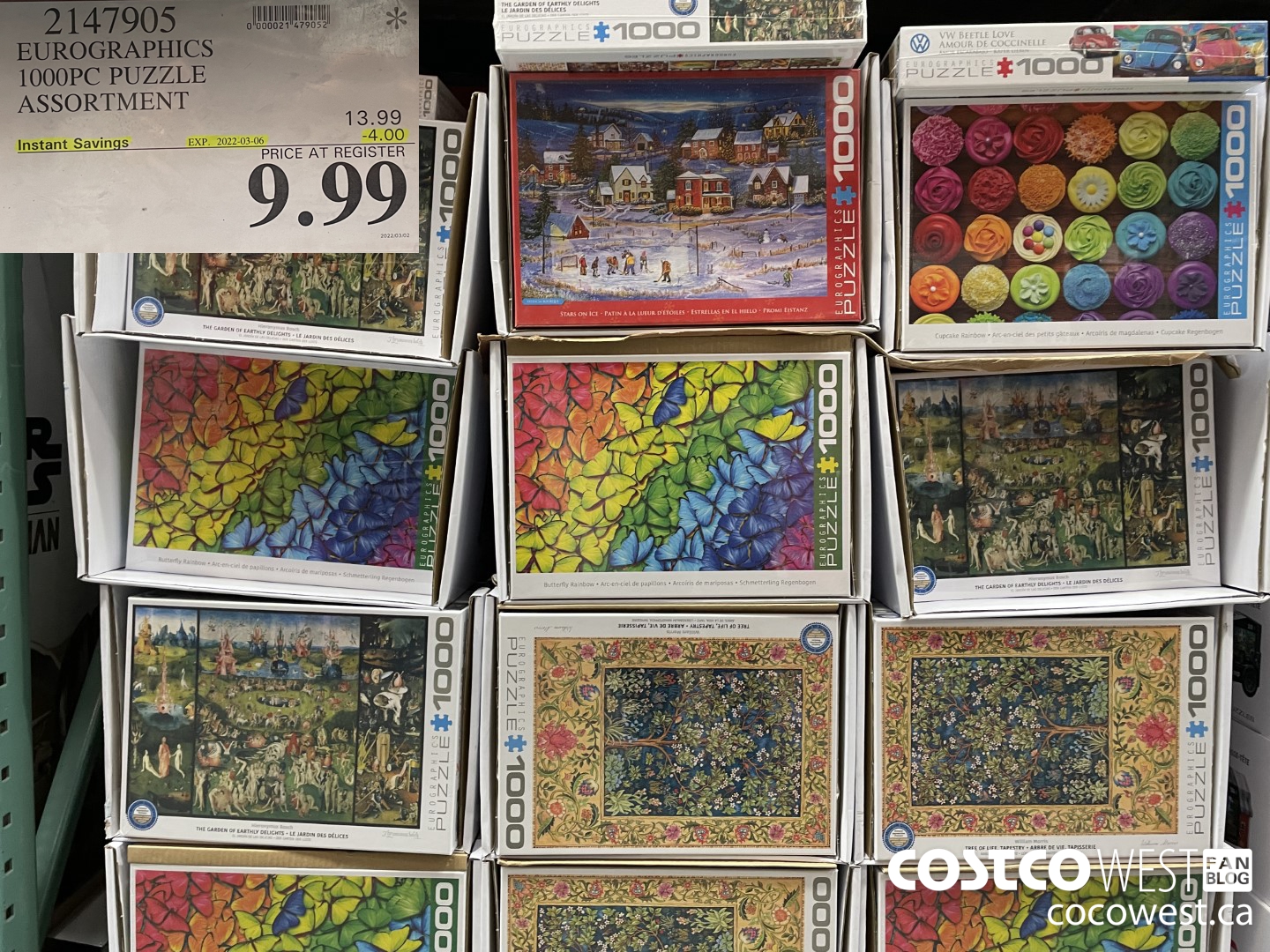 2147905 1000PC PUZZLE ASST ASSORTMENT ($4.00 INSTANT SAVINGS EXPIRES ON 2022-03-06) $9.99