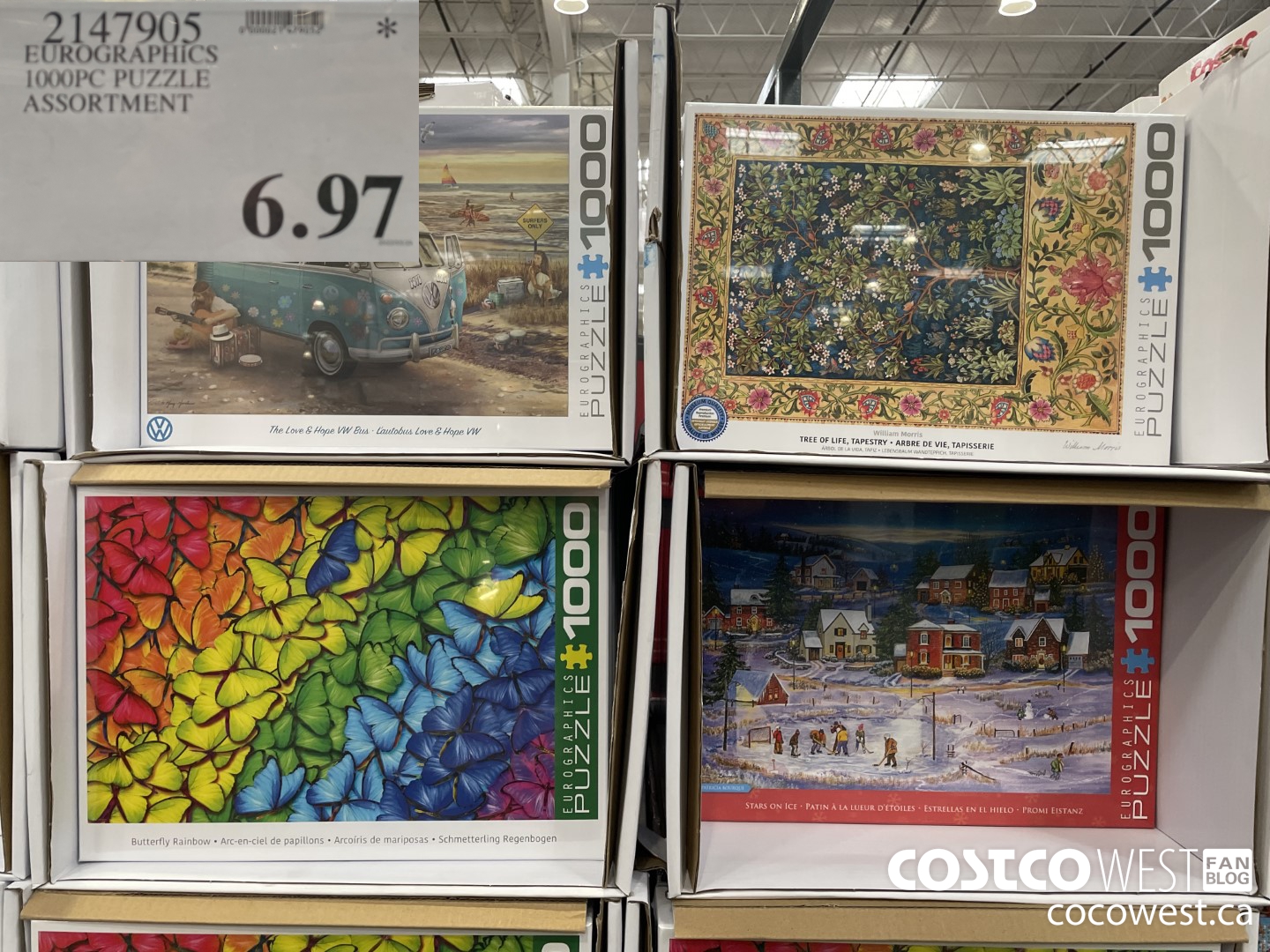 2147905 1000PC PUZZLE ASST ASSORTMENT $6.97