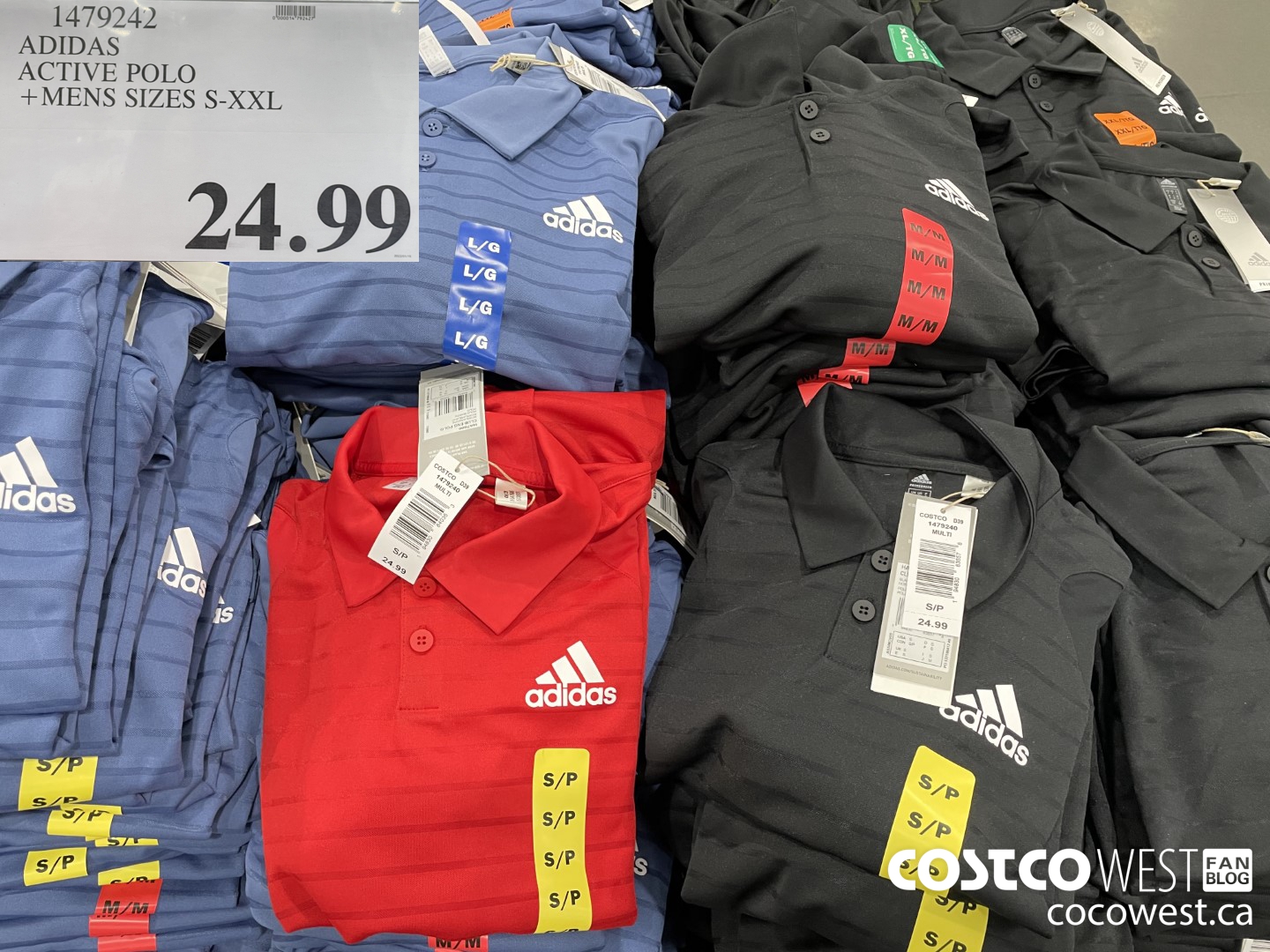 1479242 ADIDAS ACTIVE POLO MENS SIZES S-XXL  $24.99