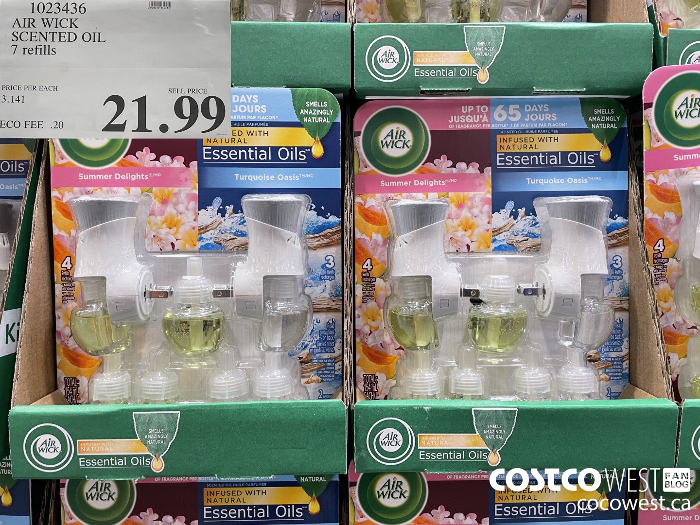 1023436 AIR WICK SCENTED OIL 7 refills $21.99