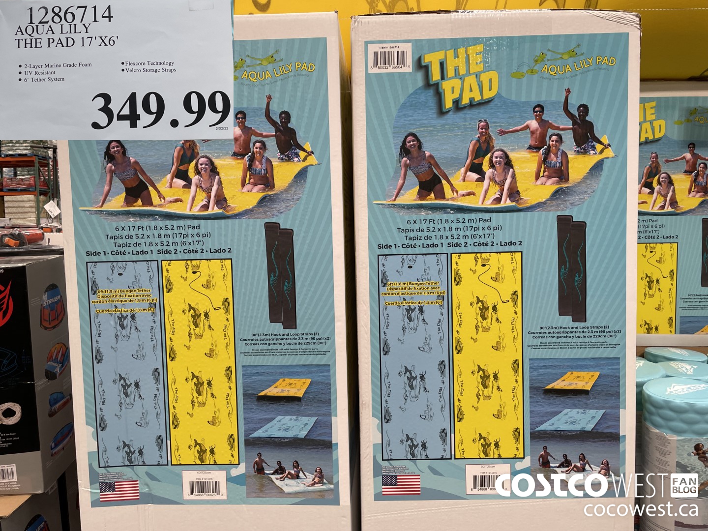 1286714 AQUA LILY THE PAD 17'X6' $349.99