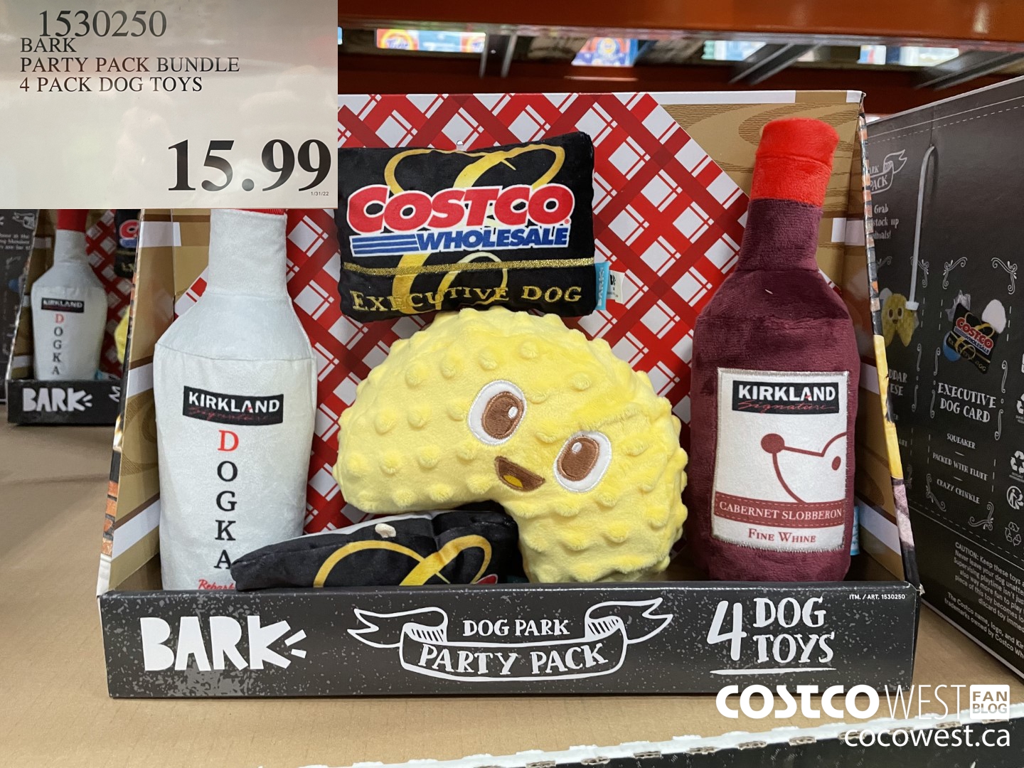 1530250 BARK PARTY PACK BUNDLE 4 PACK DOG TOYS $15.99