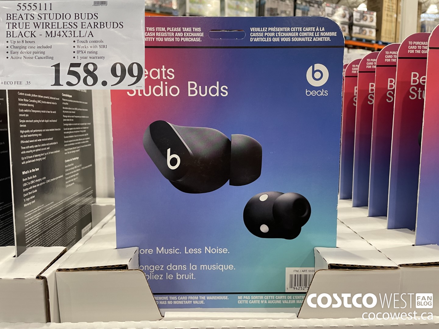 5555111 BEATS STUDIO BUDS TRUE WIRELESS FAR BUDS BLACK - MJ4X3LL/A $158.99