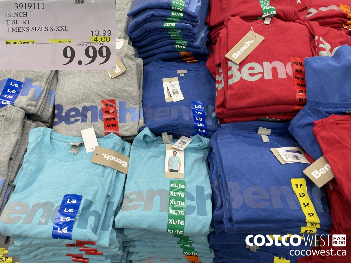 3919111 BENCH T-SHIRT MENS SIZES S-XXL ($4.00 INSTANT SAVINGS EXPIRES ON 2022-04-03) $9.99