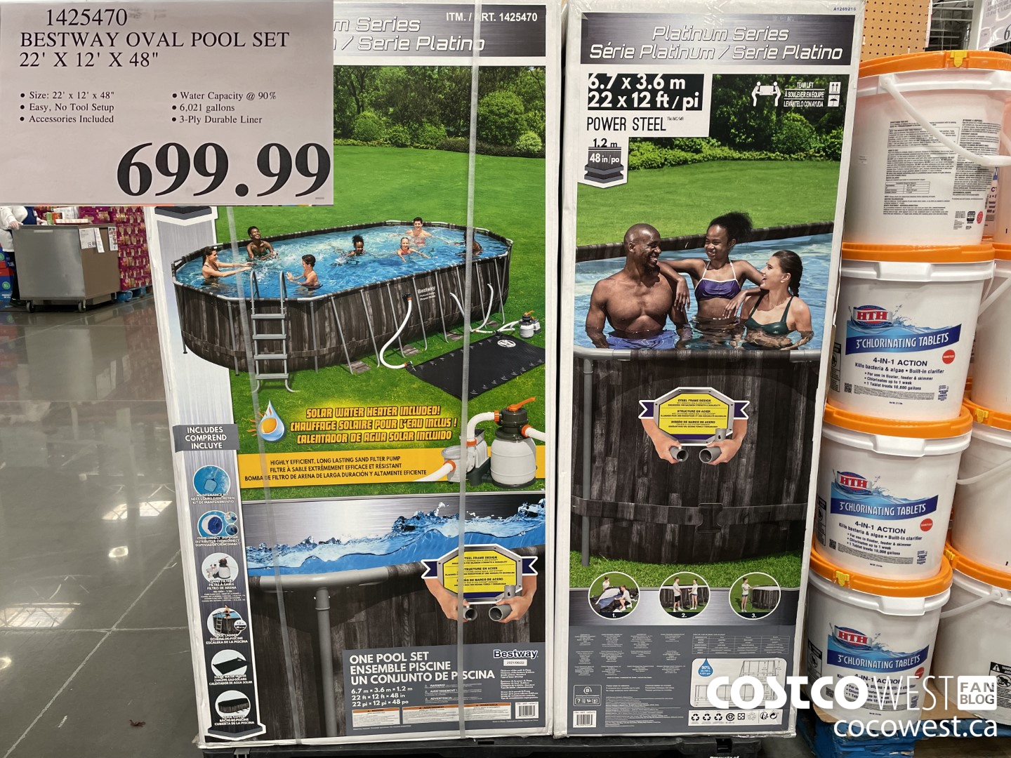 1425470 BESTWAY OVAL POOL SET 22' X 12' X 48