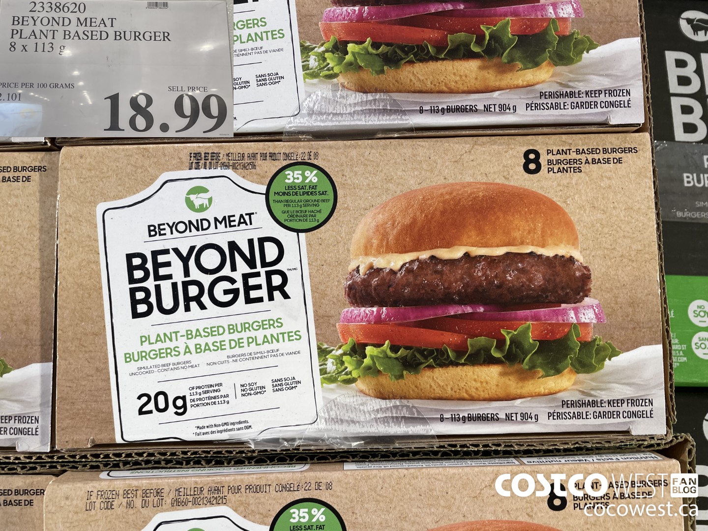 2338620 BEYOND MEAT PLANT BASED BURGER 8 x 113 g $18.99